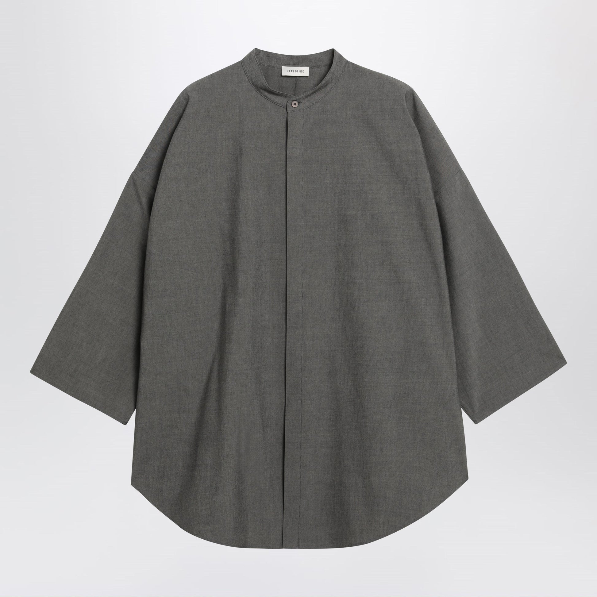 Fear Of God Relaxed Mandarin Shirt In Wool Blend Men FEAR OF GOD