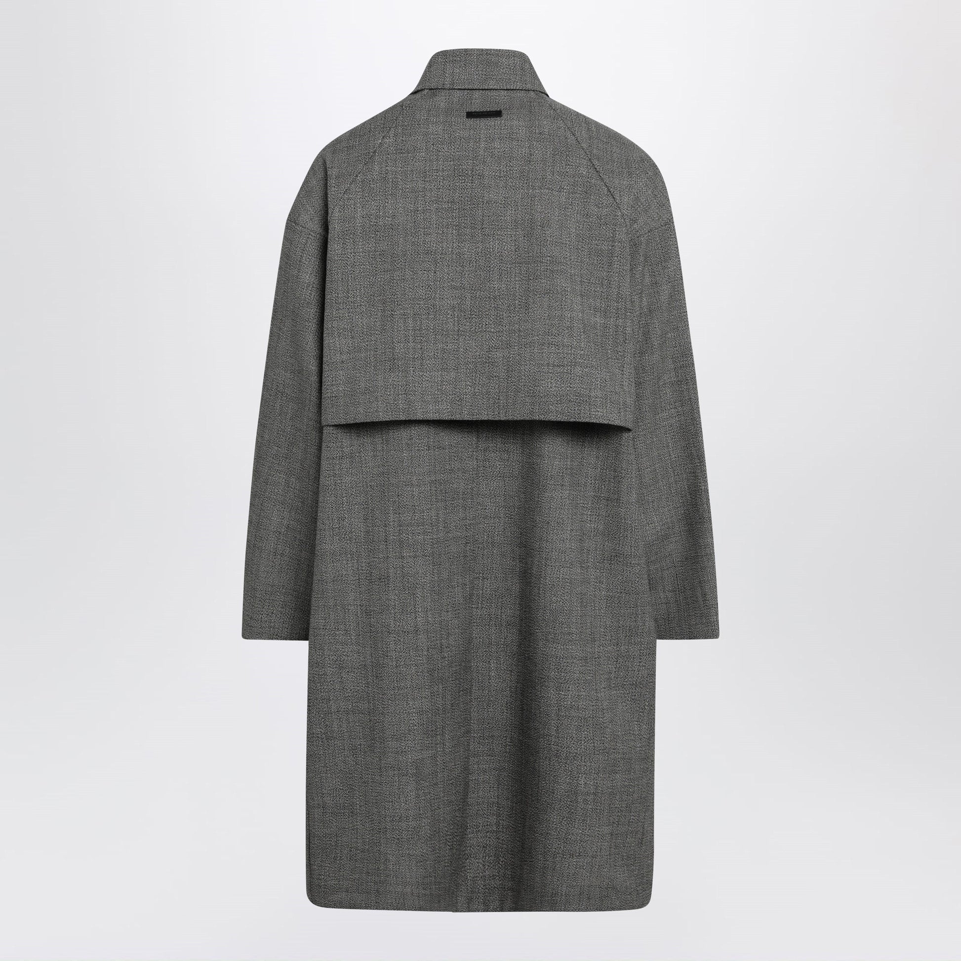 Fear Of God Relaxed Trench Coat In Mouline Wool Men FEAR OF GOD