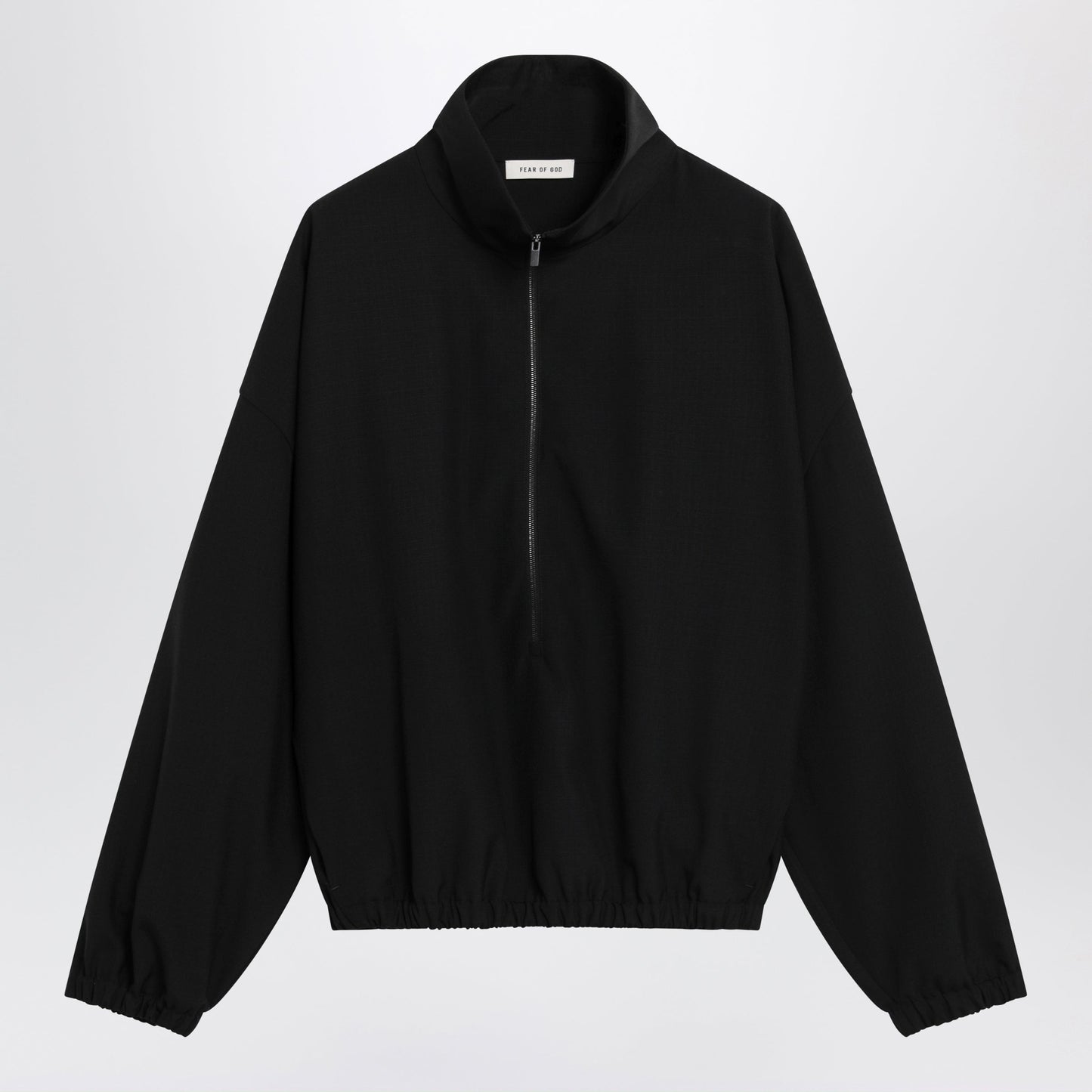 Fear Of God Black Ripstop Wool Jacket With Black Half Zip Men FEAR OF GOD