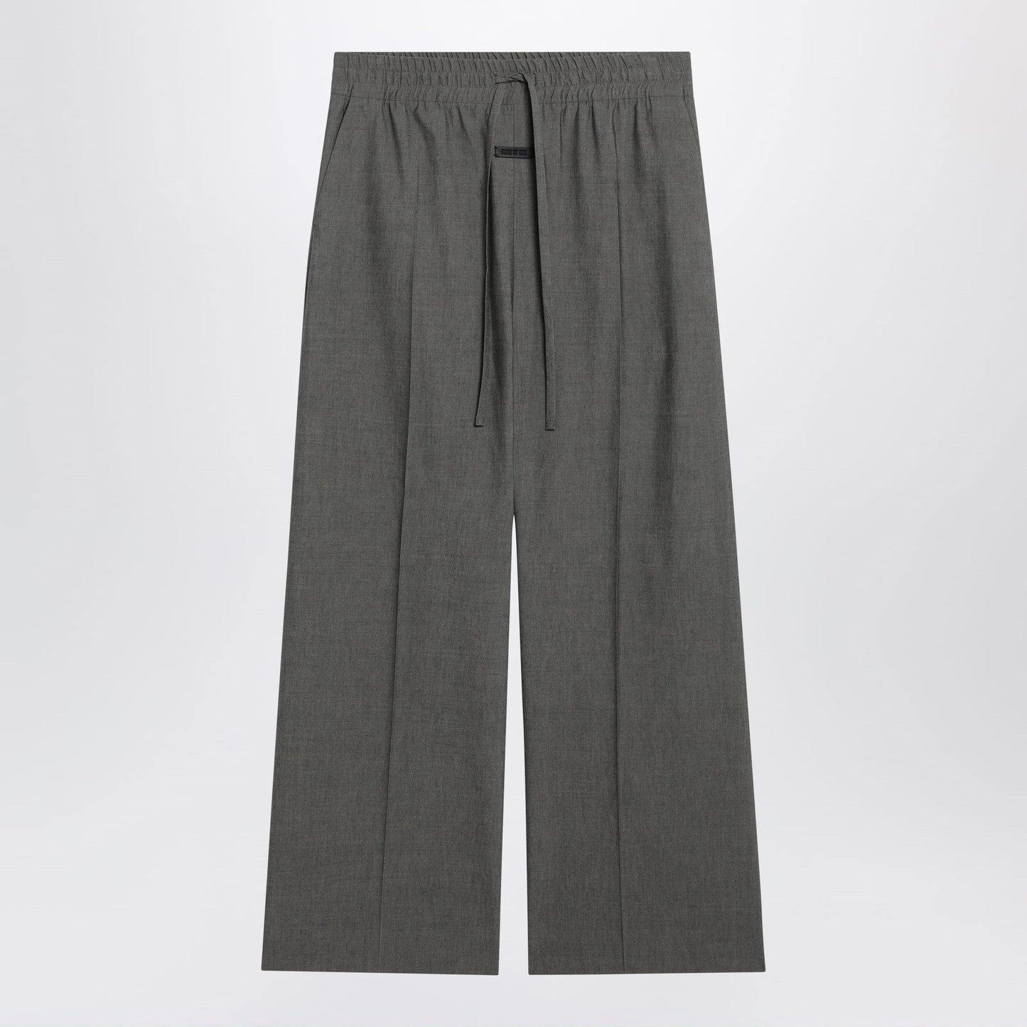 Fear Of God Grey Wide-Leg Trousers In Wool Blend Men FEAR OF GOD