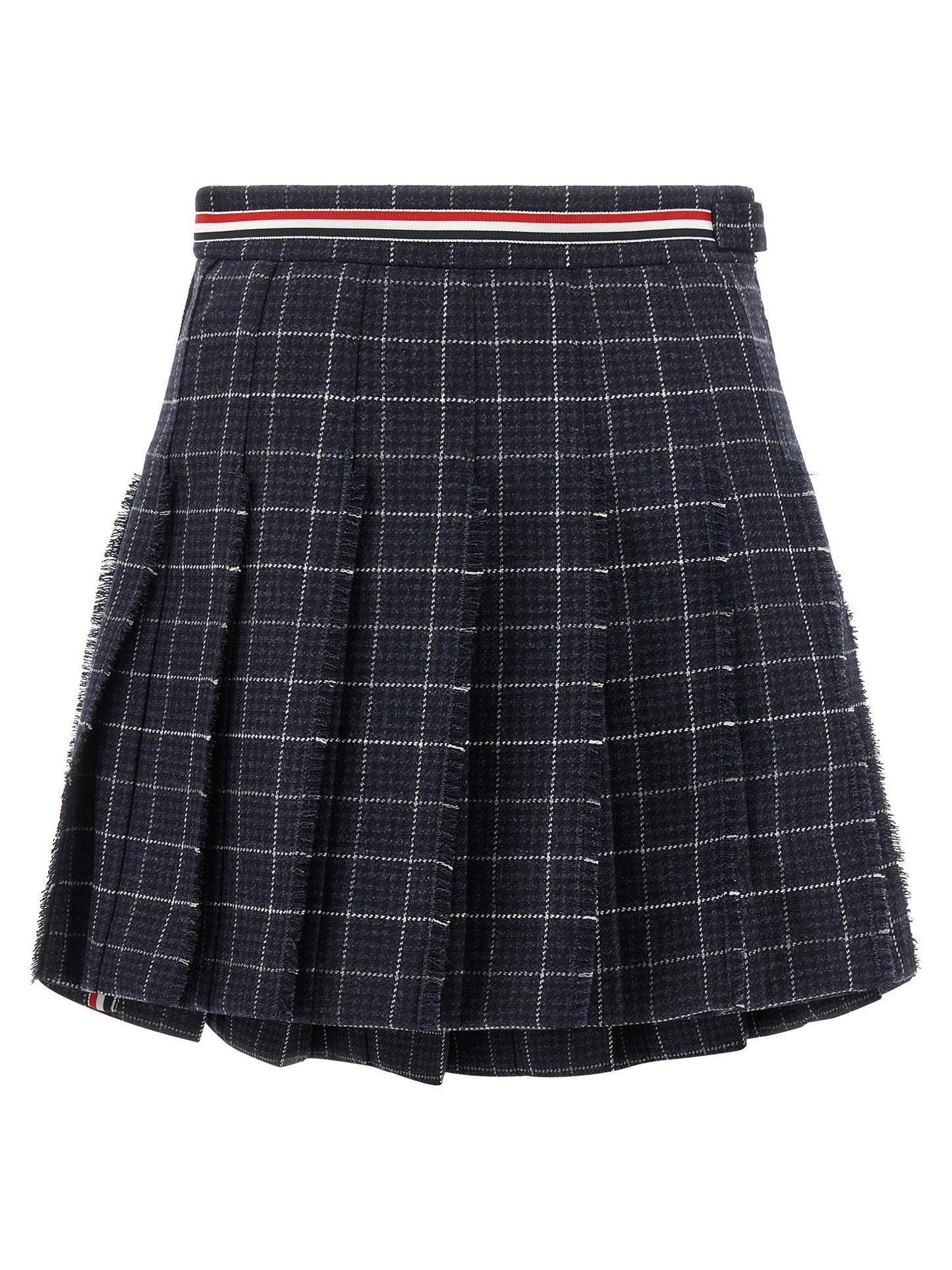 Thom Browne Women 'Rwb' Pleated Tweed Skirt THOM BROWNE