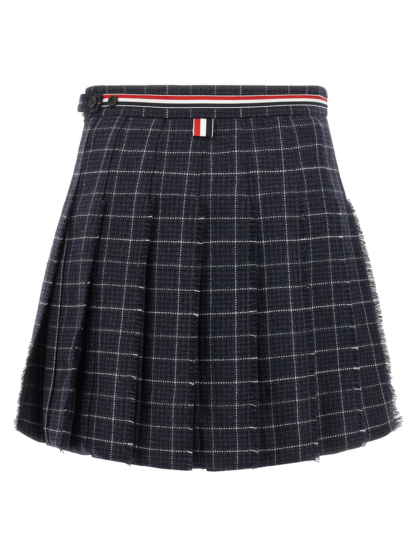 Thom Browne Women 'Rwb' Pleated Tweed Skirt THOM BROWNE