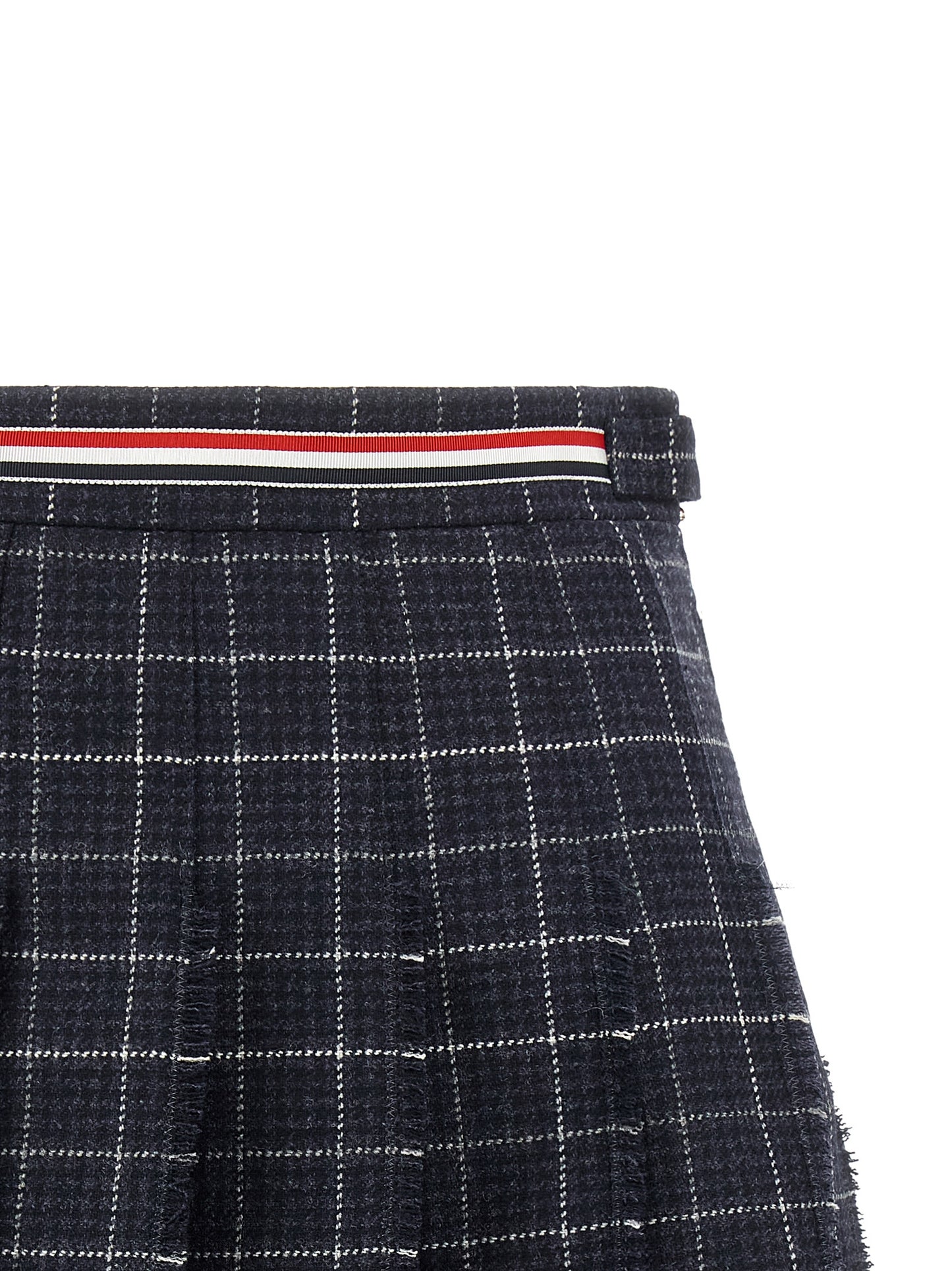 Thom Browne Women 'Rwb' Pleated Tweed Skirt THOM BROWNE