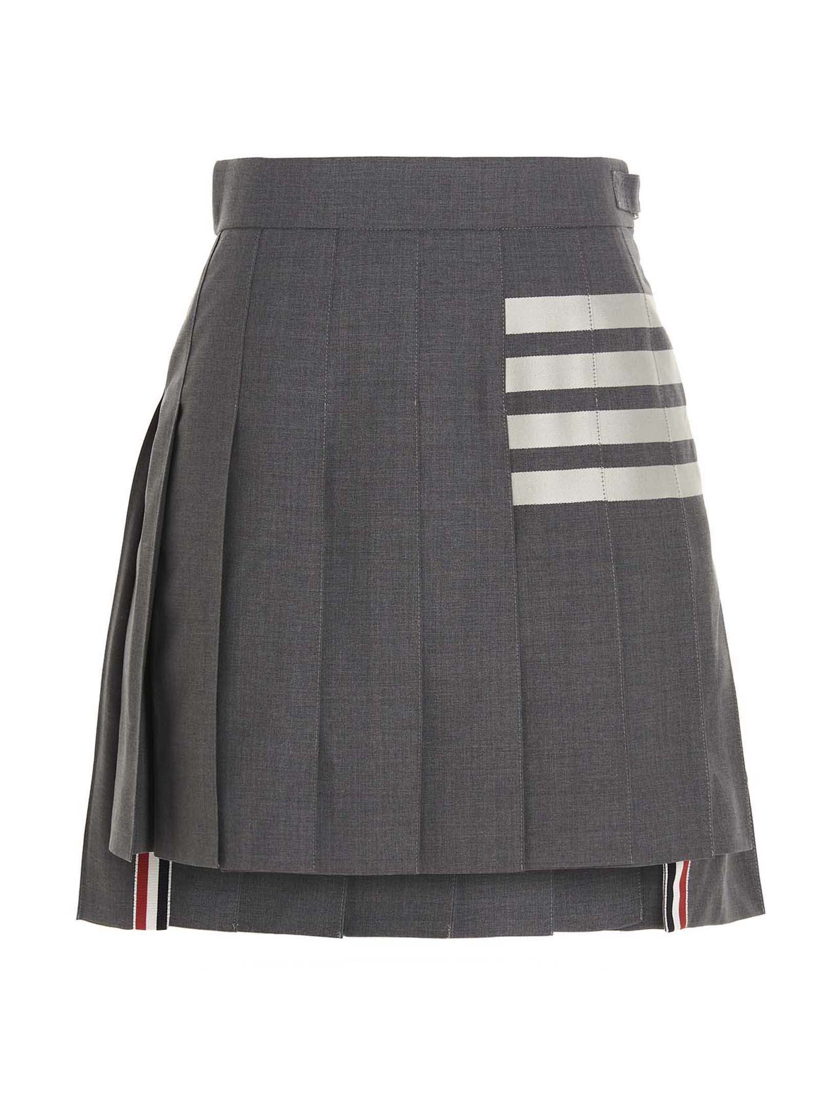 Thom Browne Women '4 Bar’ Skirt THOM BROWNE