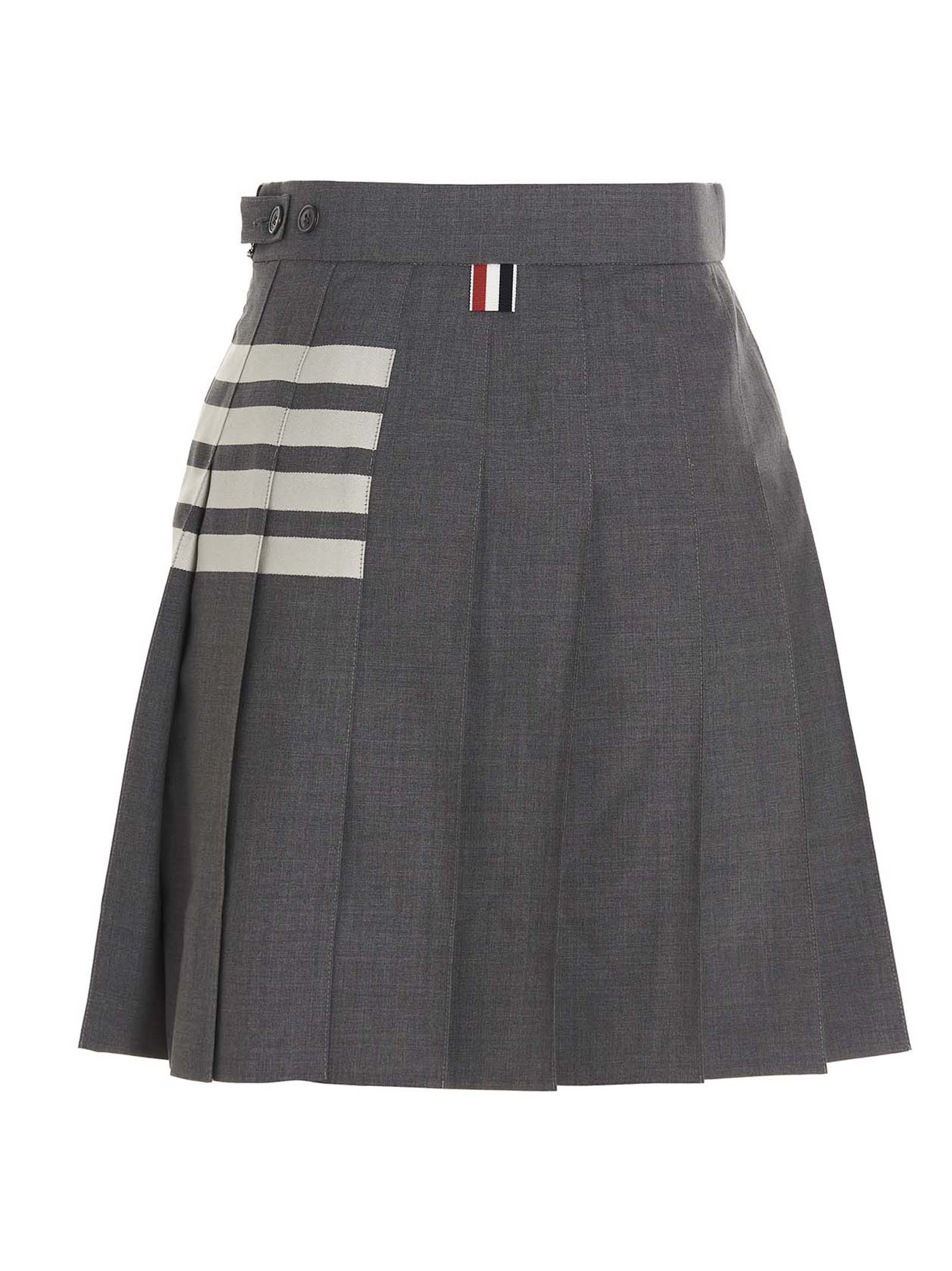 Thom Browne Women '4 Bar’ Skirt THOM BROWNE