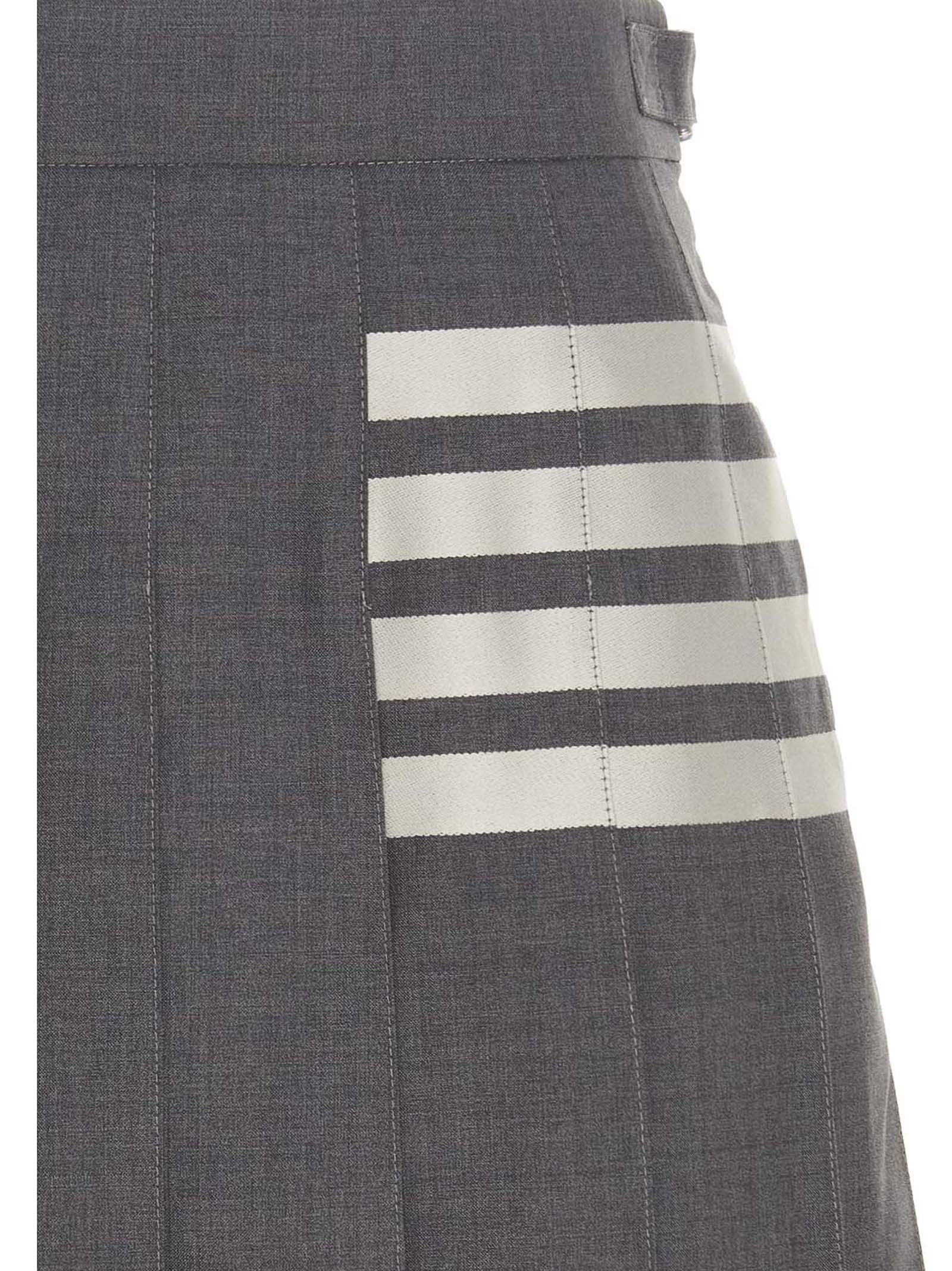 Thom Browne Women '4 Bar’ Skirt THOM BROWNE