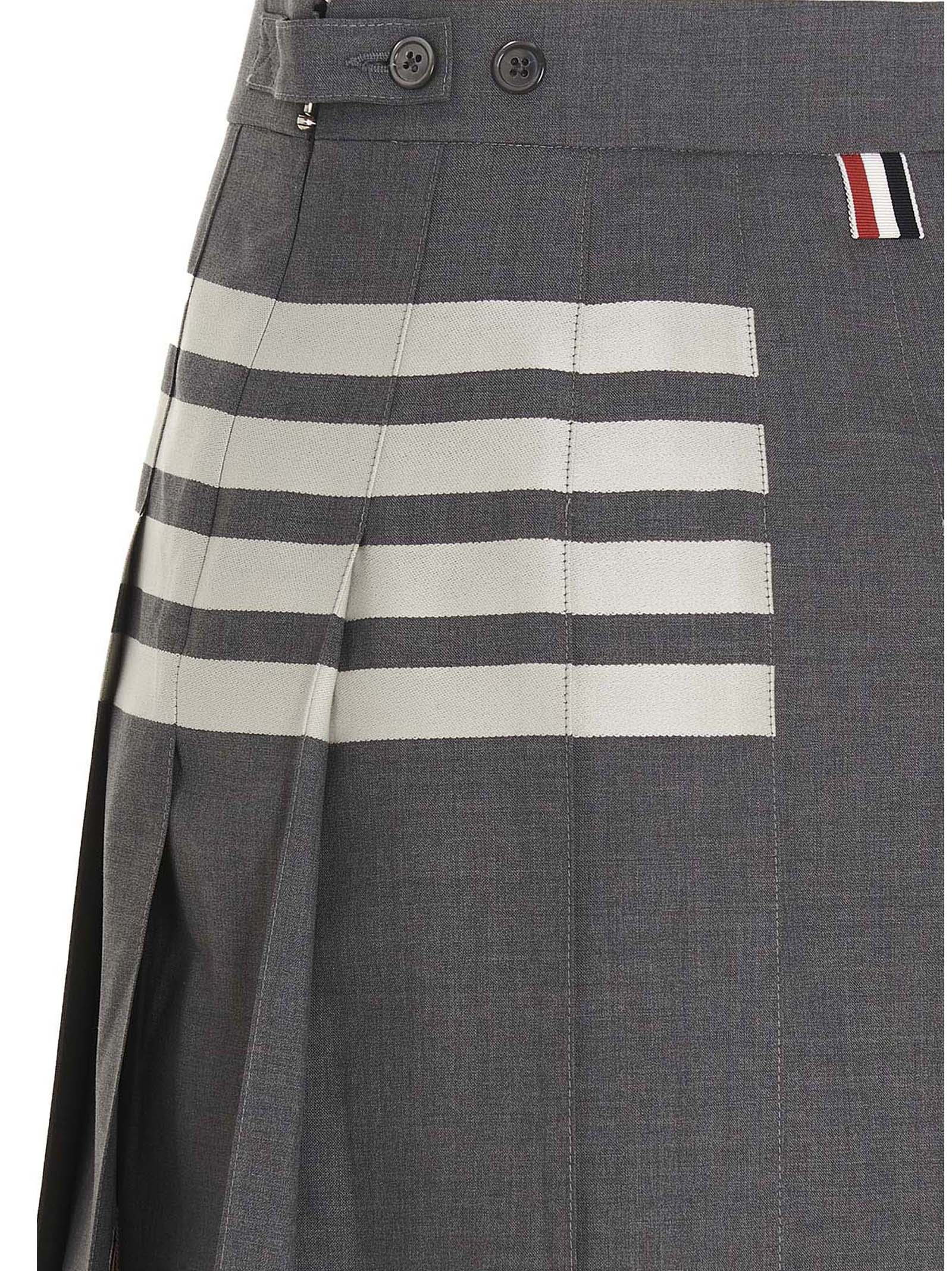 Thom Browne Women '4 Bar’ Skirt THOM BROWNE