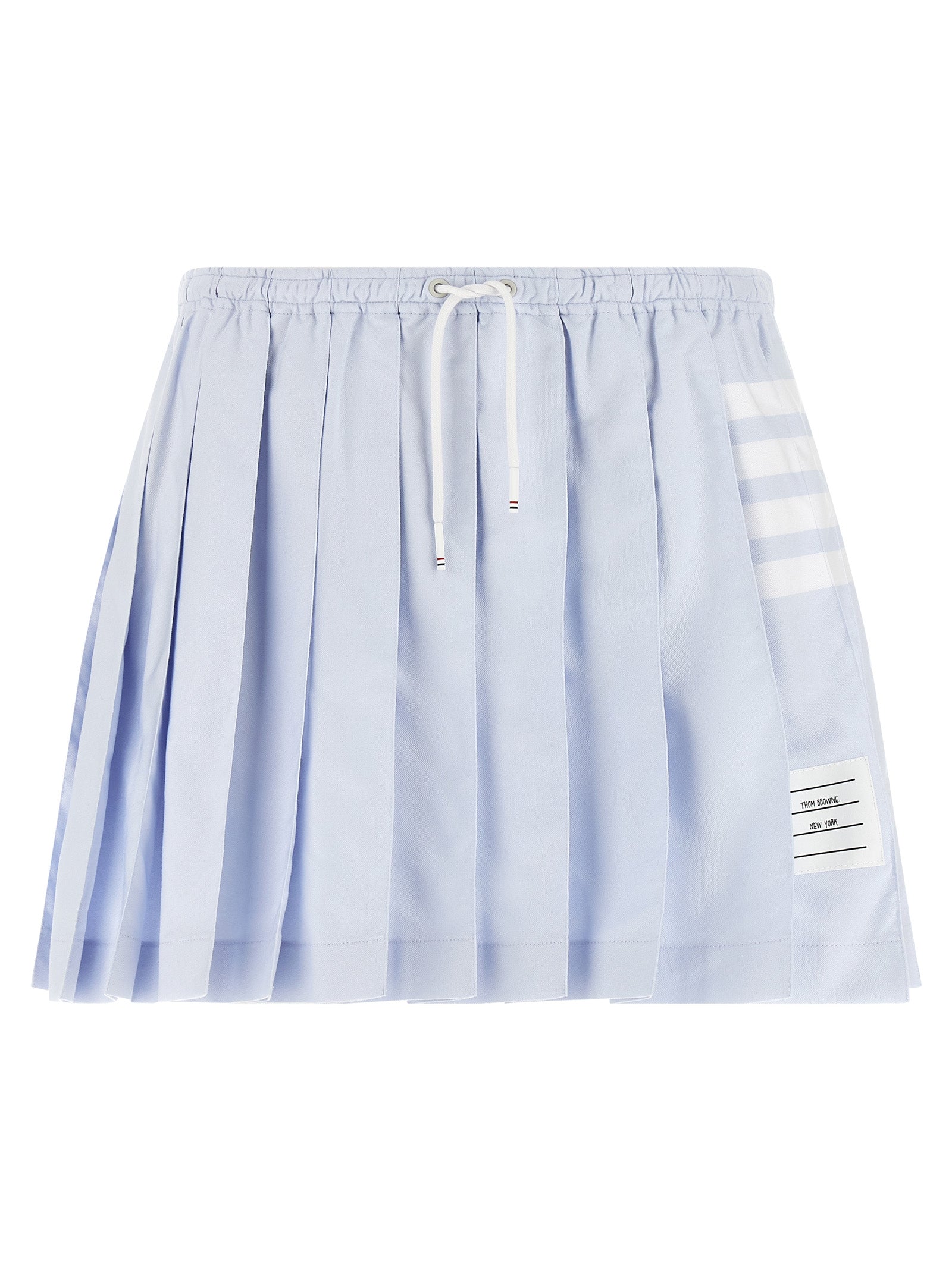 Thom Browne Women '4-Bar' Oxford Pleated Skirt THOM BROWNE