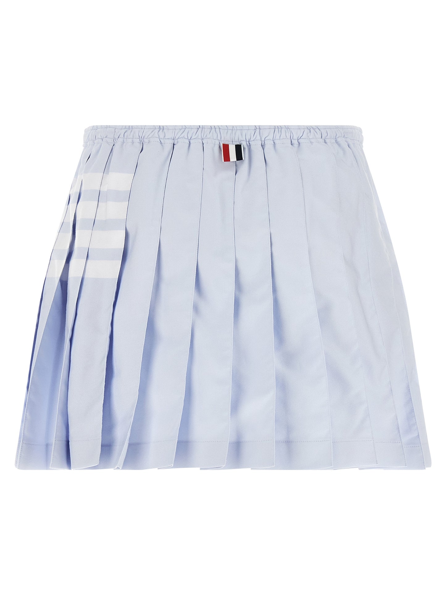 Thom Browne Women '4-Bar' Oxford Pleated Skirt THOM BROWNE