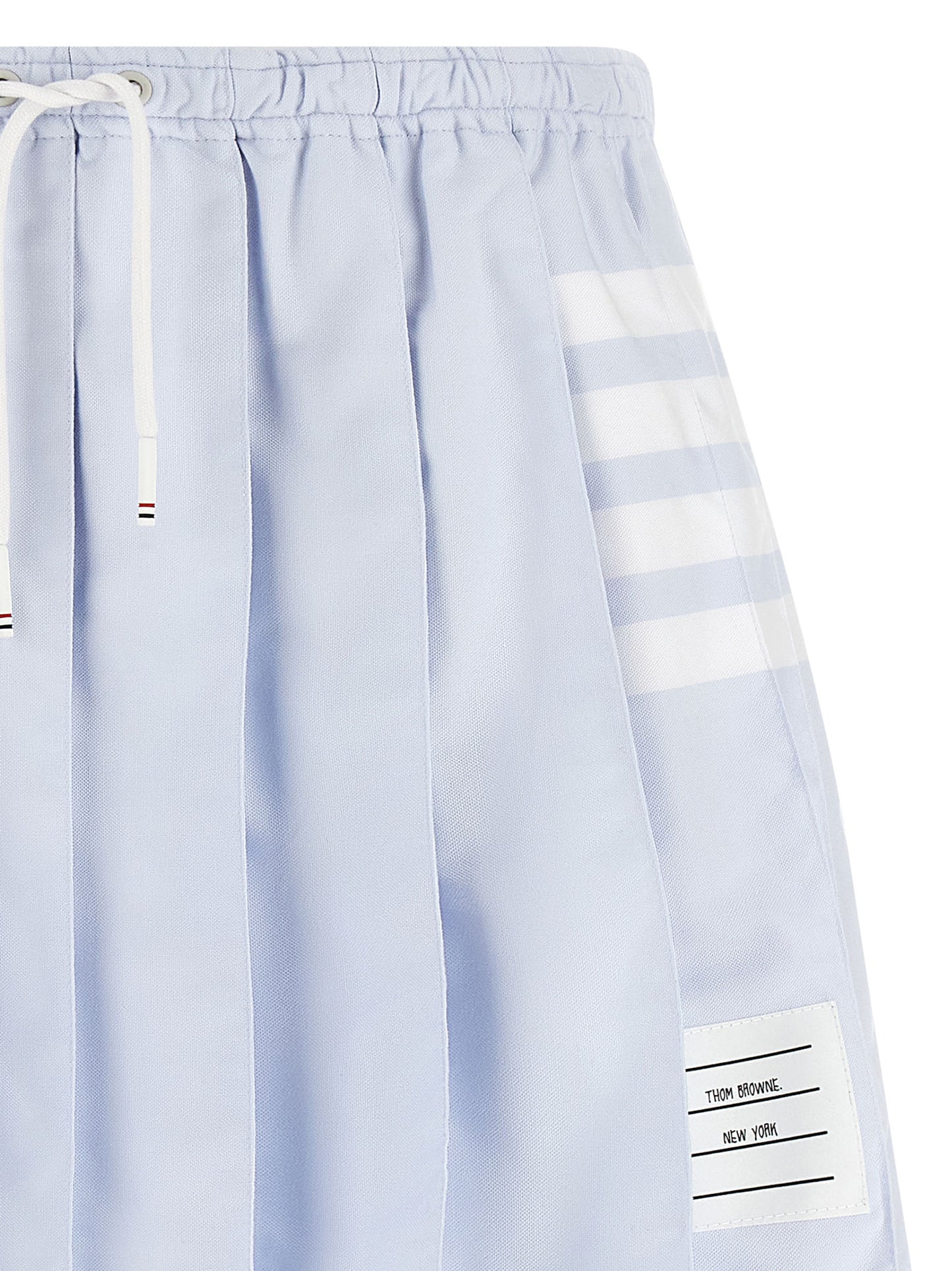 Thom Browne Women '4-Bar' Oxford Pleated Skirt THOM BROWNE
