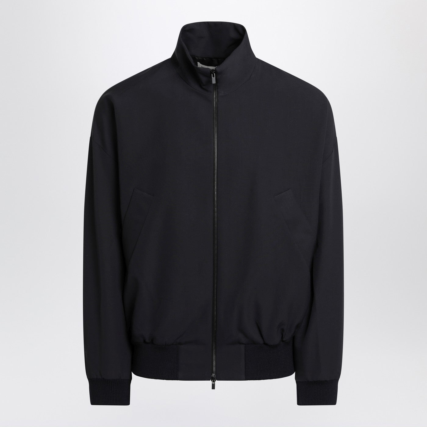 Fear Of God Navy Blue Wool Jacket With Zip Men FEAR OF GOD