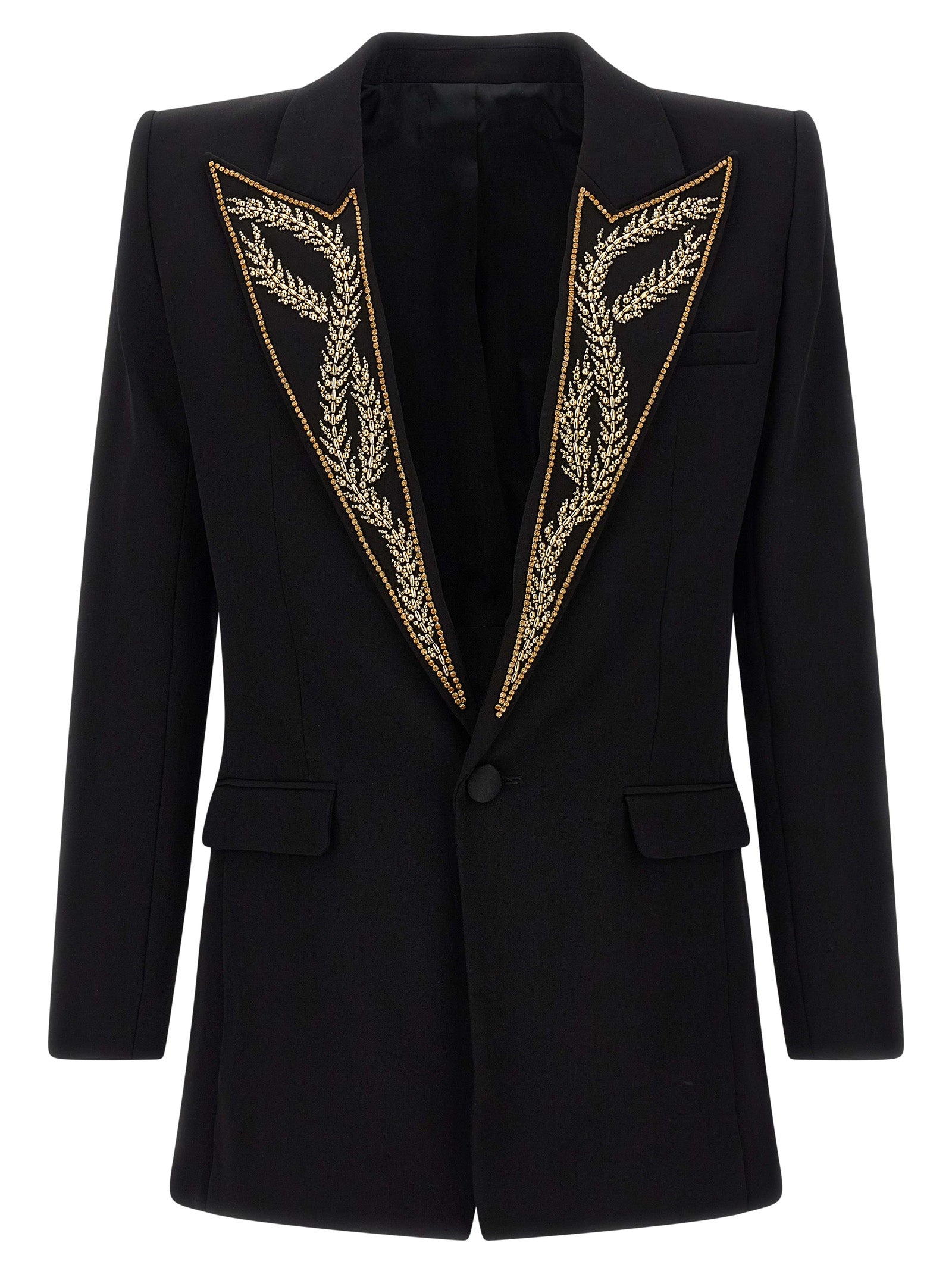 Balmain Men Leaf Embroidery Blazer BALMAIN