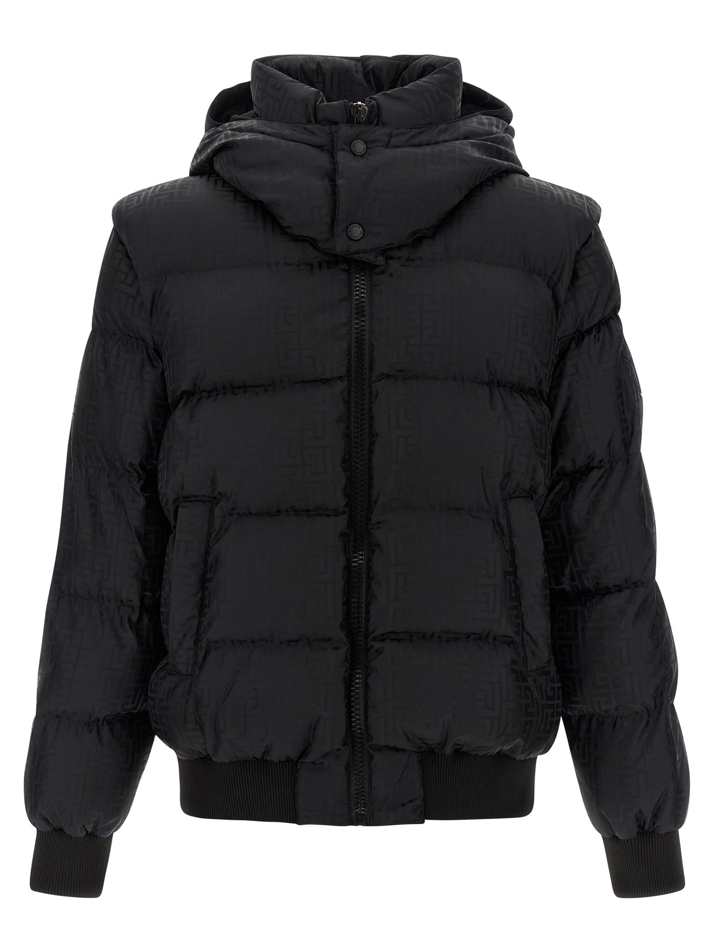 Balmain Men 'Monogram Pb Labirinto' Down Jacket BALMAIN