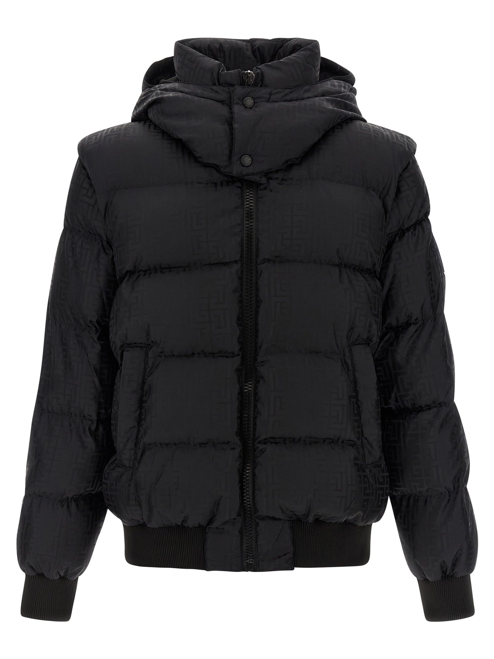 Balmain Men 'Monogram Pb Labirinto' Down Jacket BALMAIN