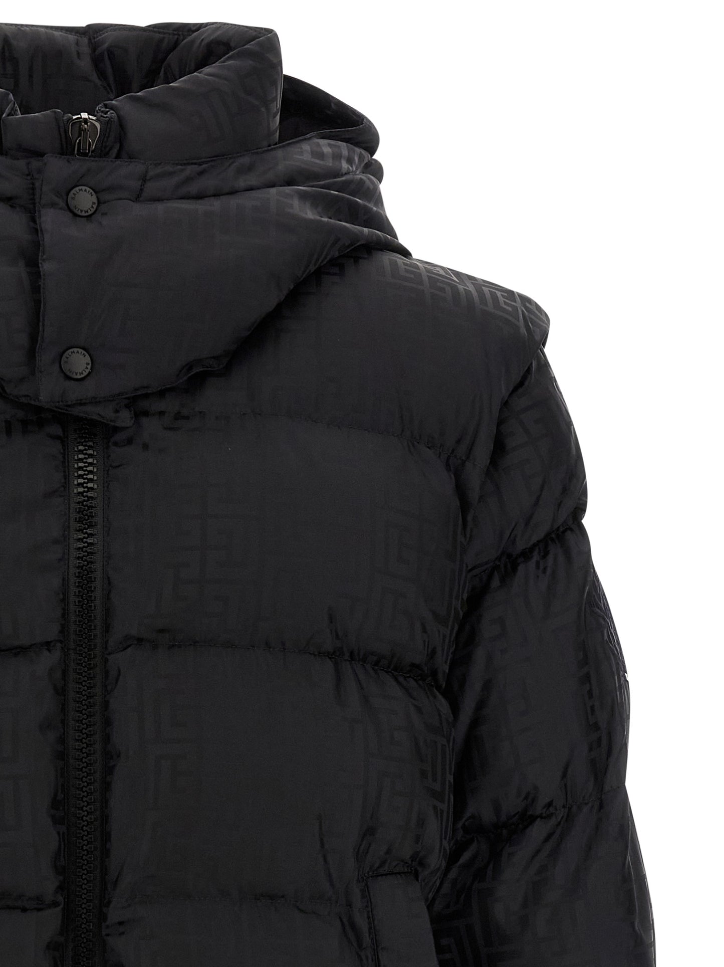 Balmain Men 'Monogram Pb Labirinto' Down Jacket BALMAIN