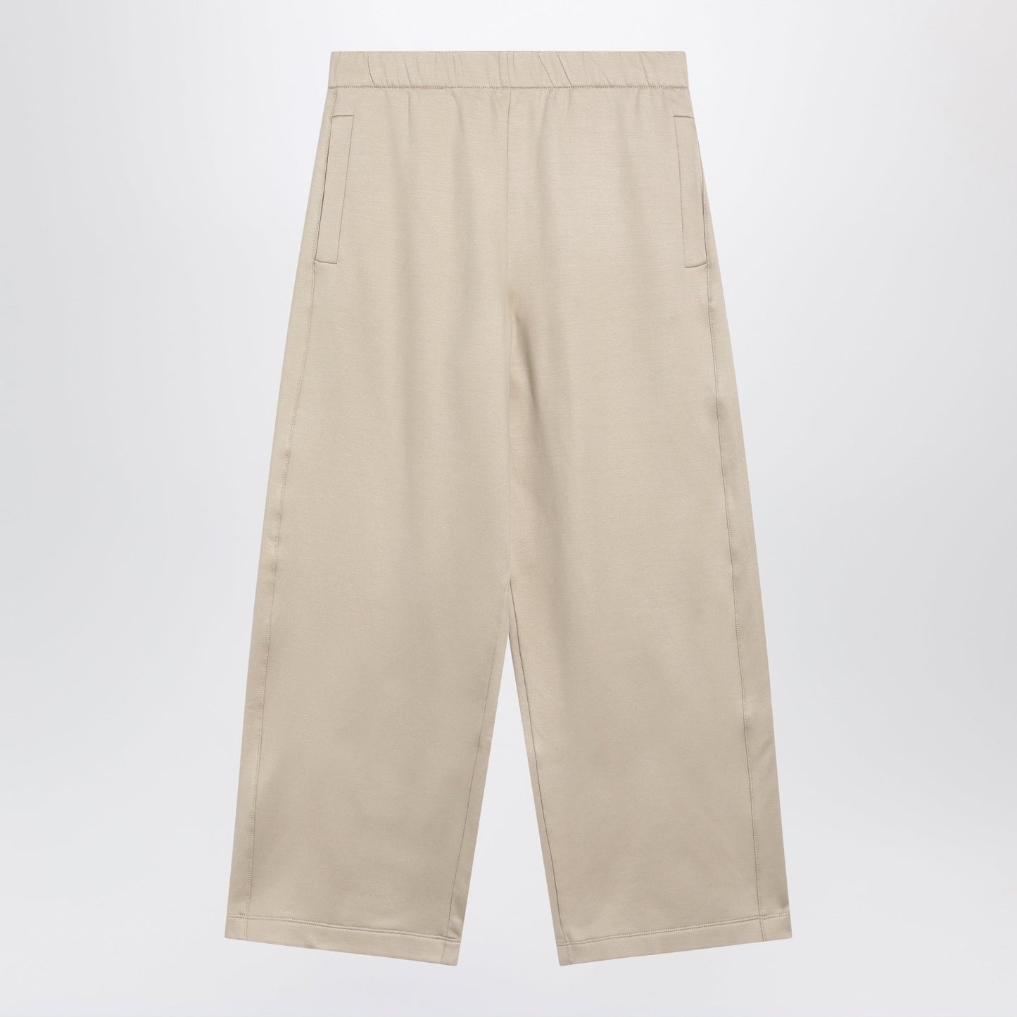 Max Mara Beige Silk Blend Trousers Women