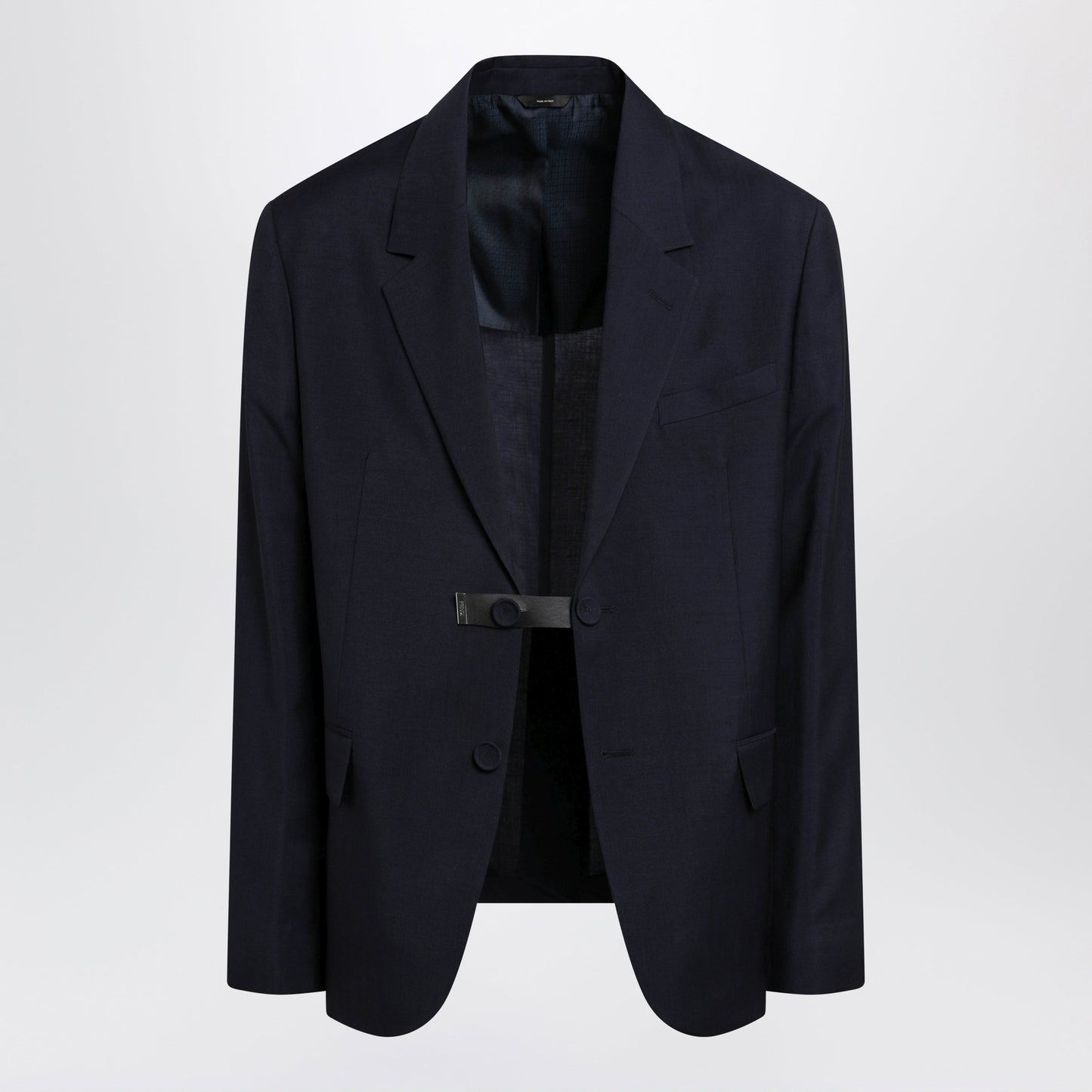 Fendi Dark Blue Wool Jacket Men FENDI