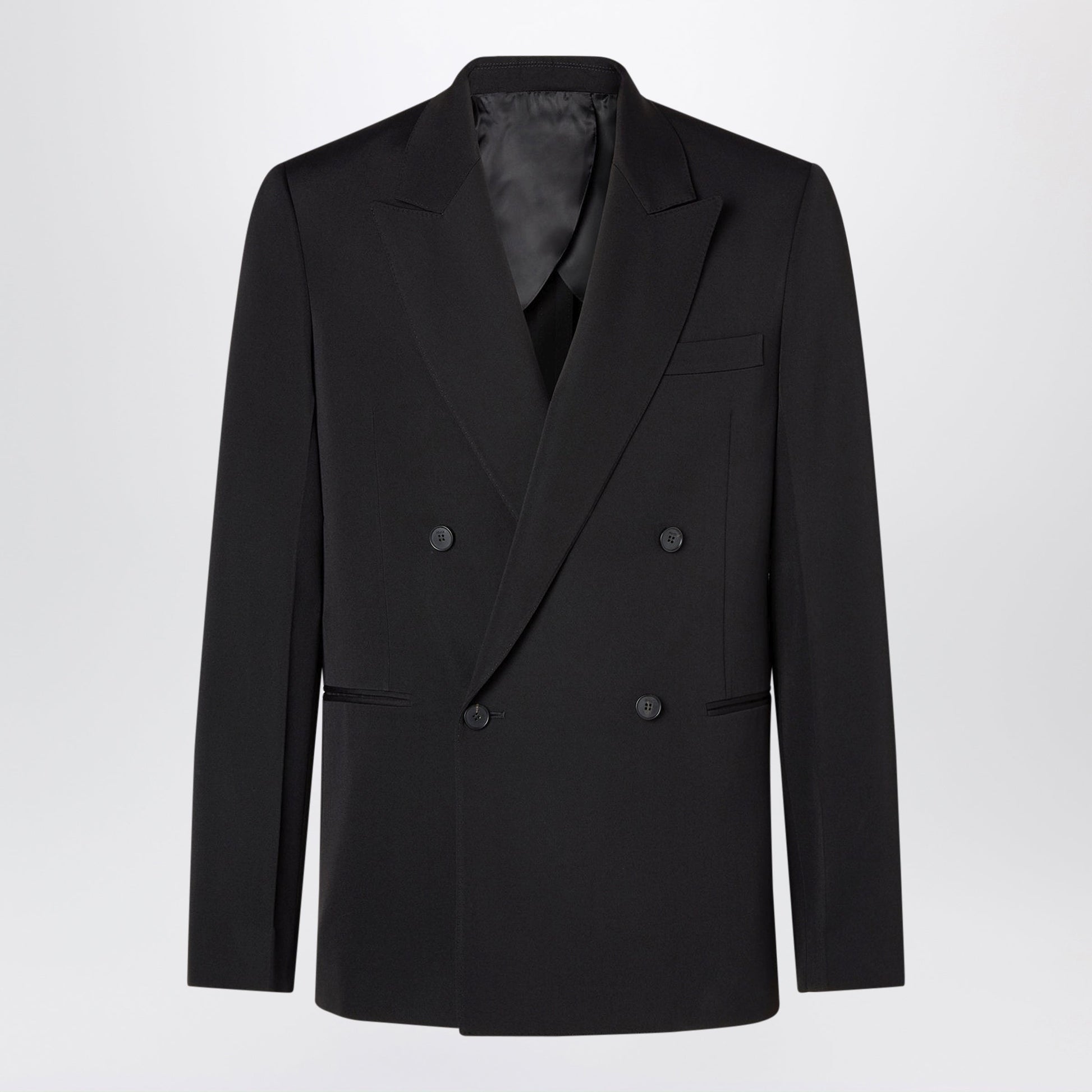 Fendi Black Blazer In Virgin Wool Men FENDI