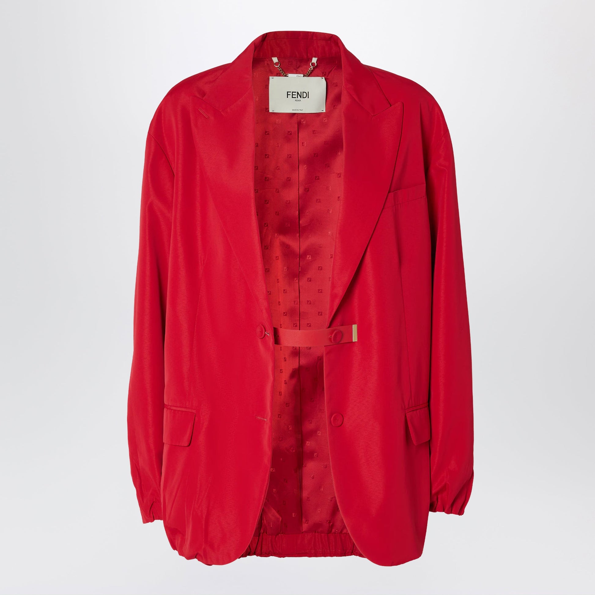 Fendi Red Technical Viscose Jacket Women FENDI
