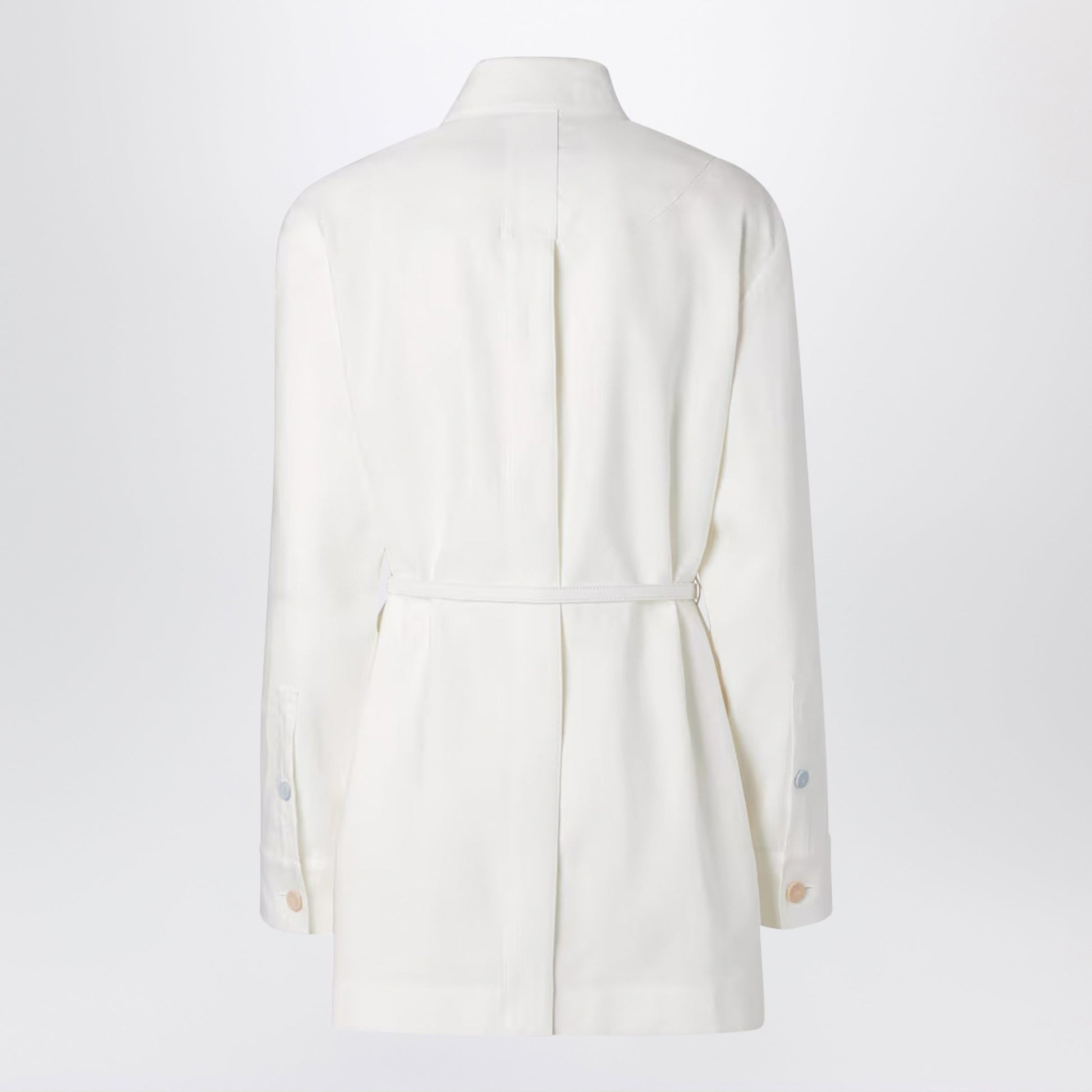 Fendi Go-To Jacket In White Linen And Cotton Women FENDI