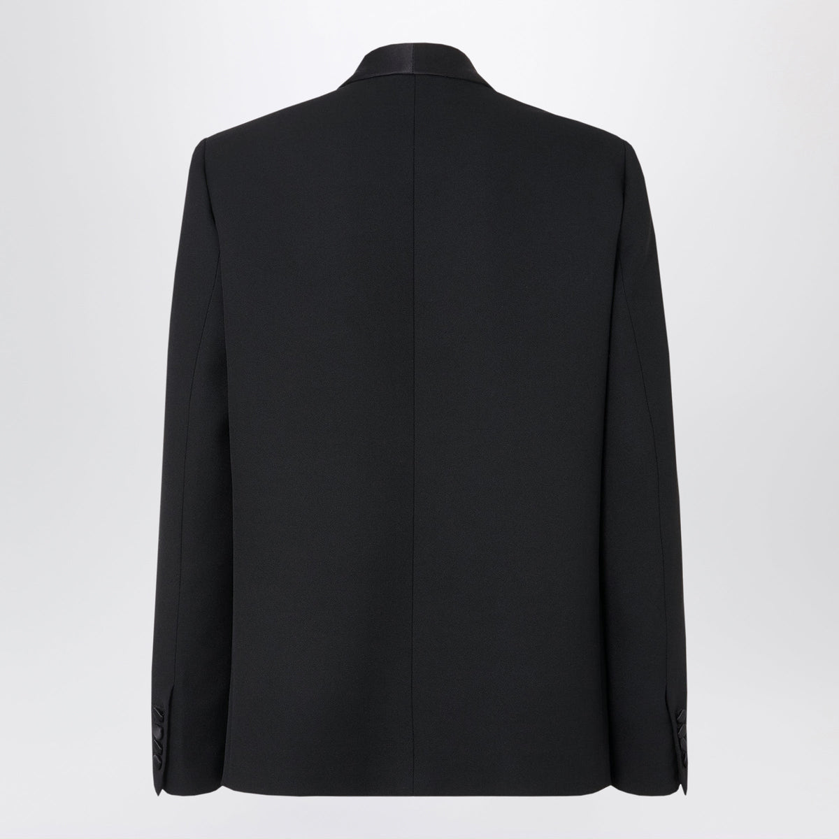 Fendi Black  Single-Breasted Blazer In Grain De Poudre Wool Women FENDI