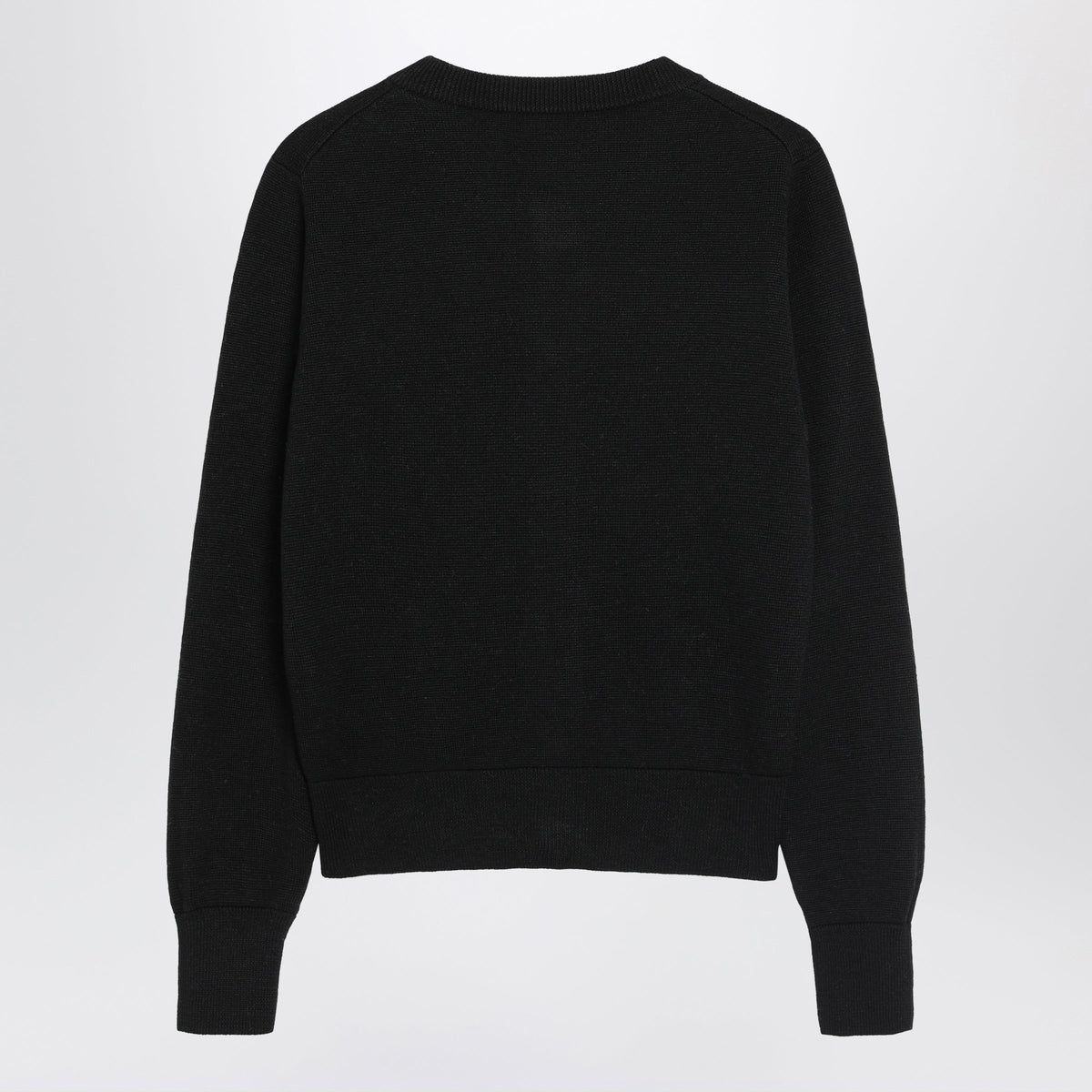 Ami Paris Ami De Coeur Cardigan In Black Wool Women AMI PARIS