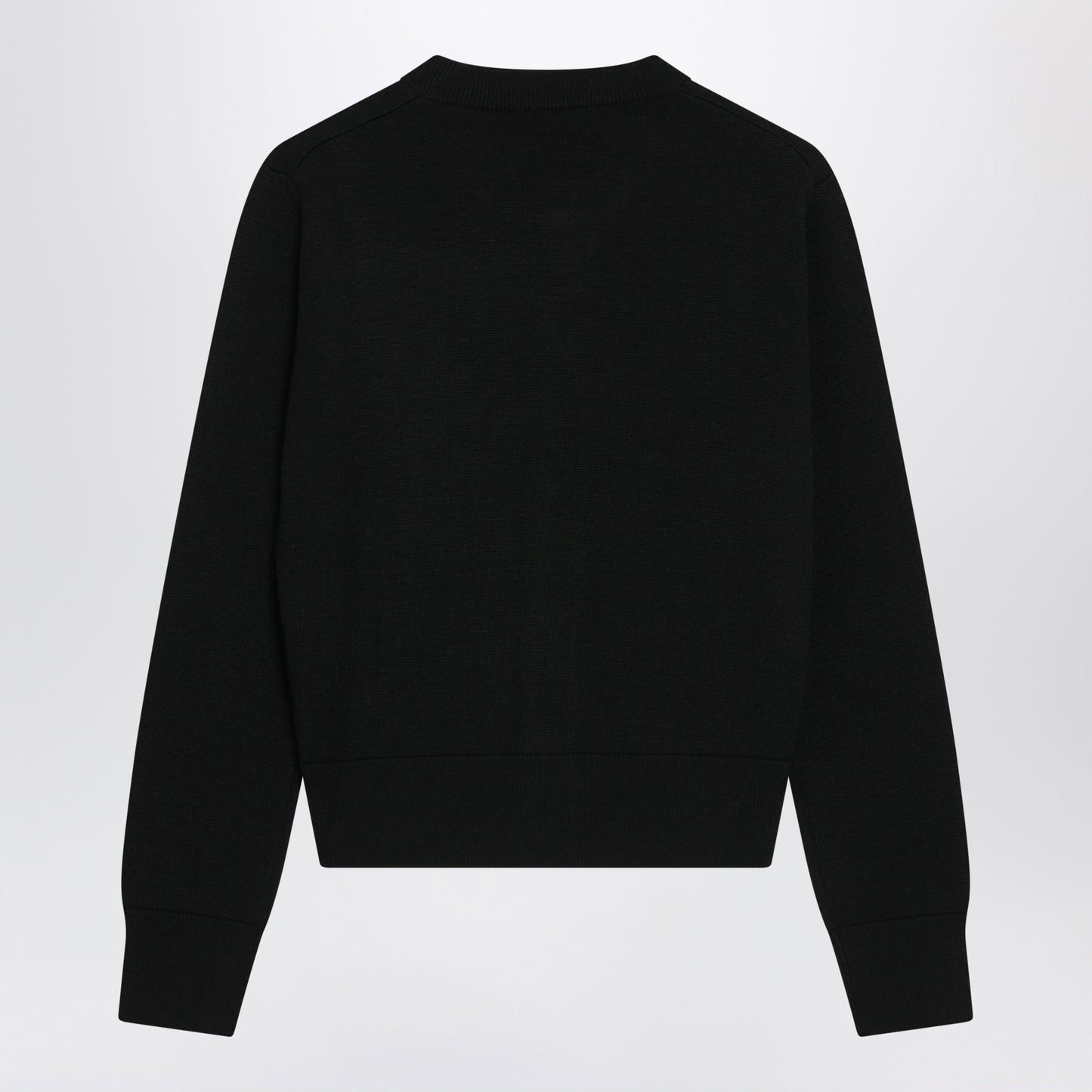 Ami Paris Black Ami De Coeur Wool Cardigan Women AMI PARIS