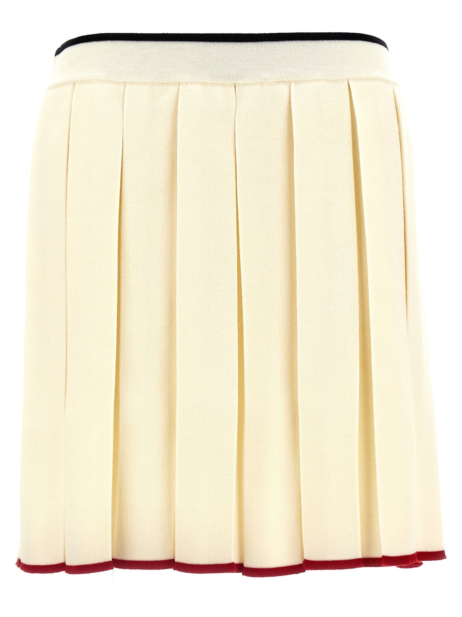 Thom Browne Women Knitted Pleated Skirt THOM BROWNE