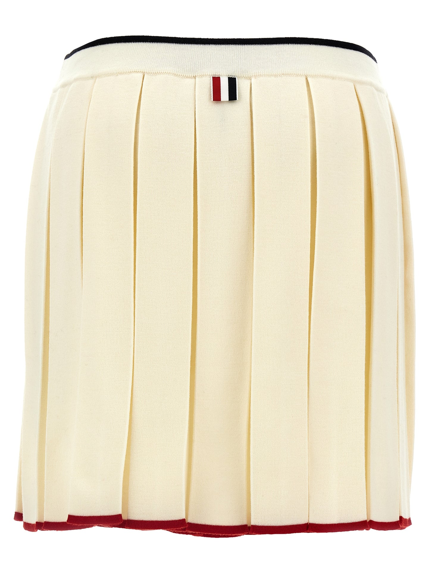Thom Browne Women Knitted Pleated Skirt THOM BROWNE