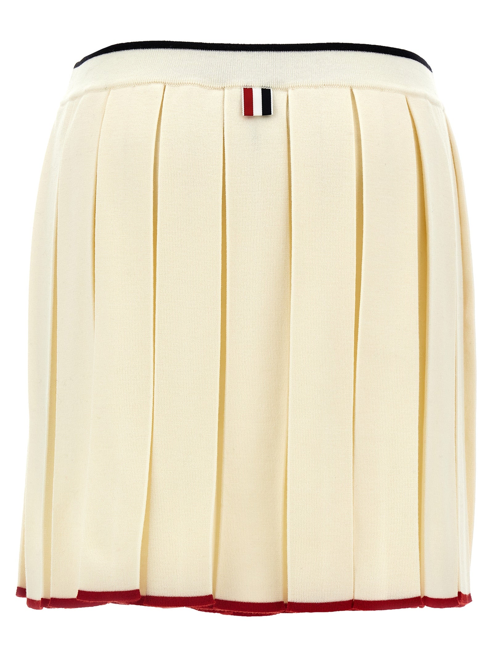 Thom Browne Women Knitted Pleated Skirt THOM BROWNE