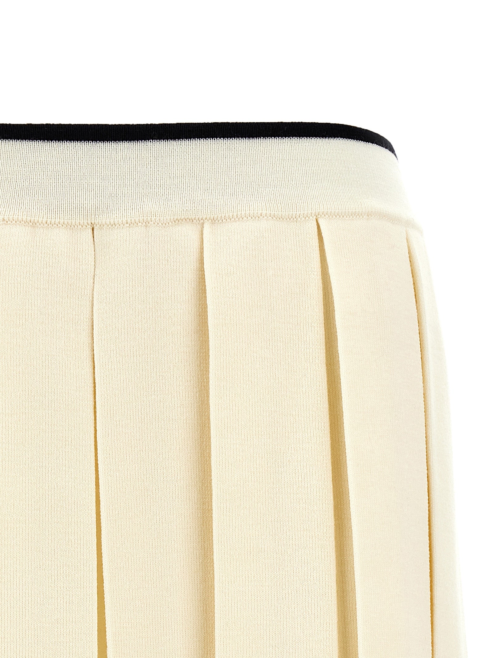 Thom Browne Women Knitted Pleated Skirt THOM BROWNE