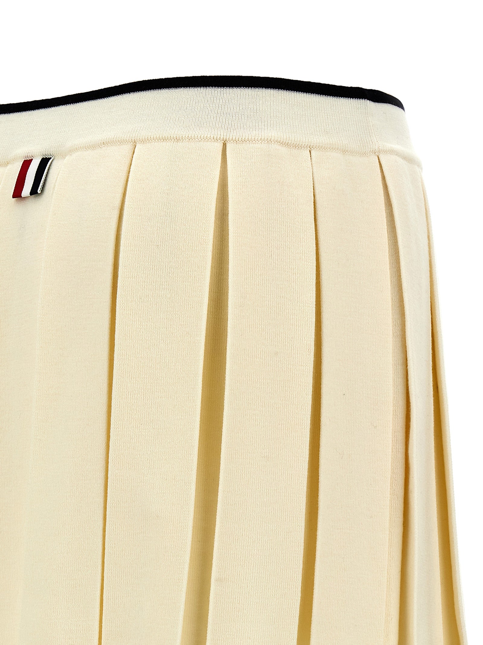 Thom Browne Women Knitted Pleated Skirt THOM BROWNE