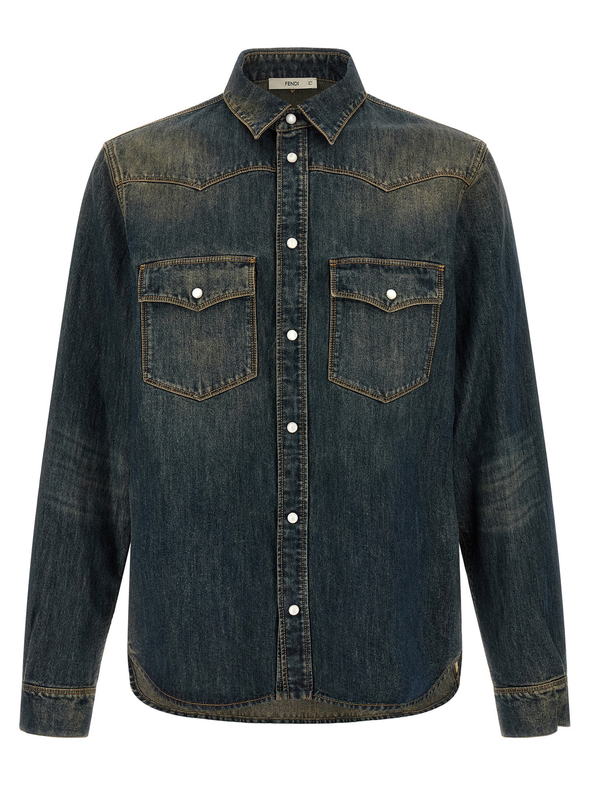 Fendi Men Bananatex® Denim Shirt FENDI