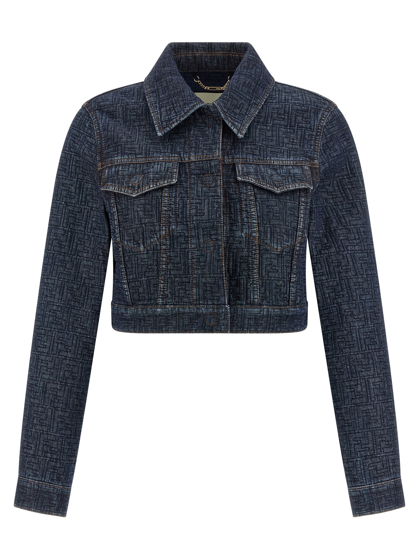 Fendi Women Ff Denim Bolero Jacket FENDI