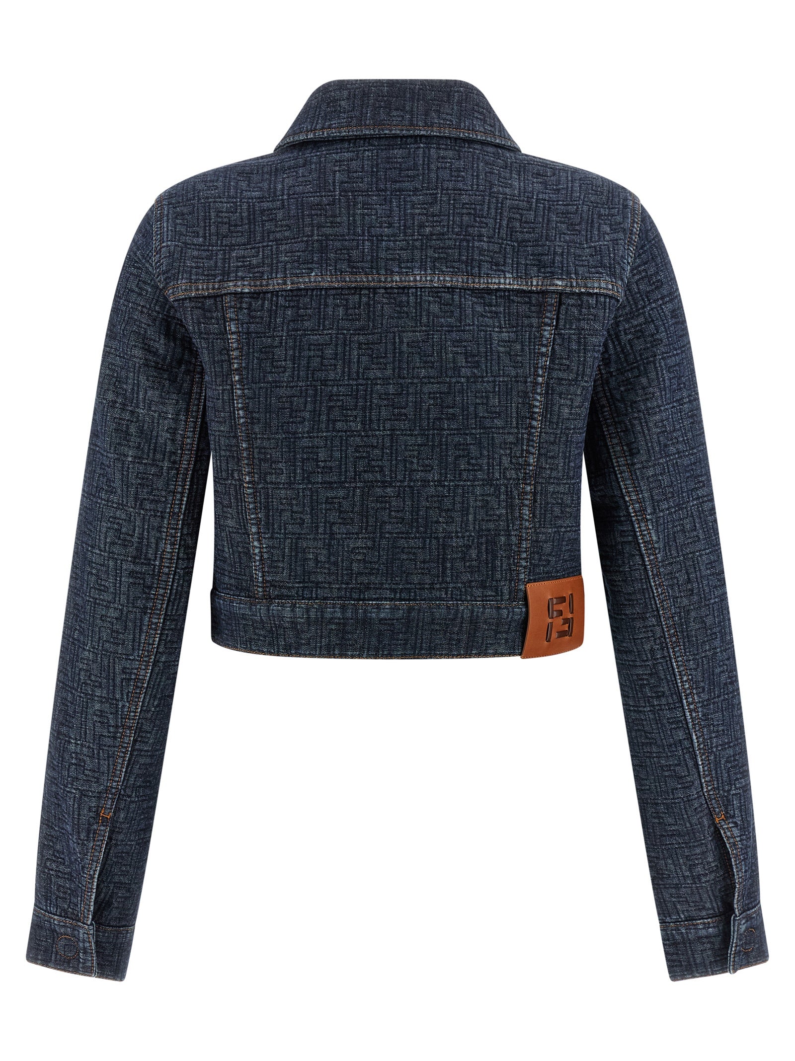 Fendi Women Ff Denim Bolero Jacket FENDI
