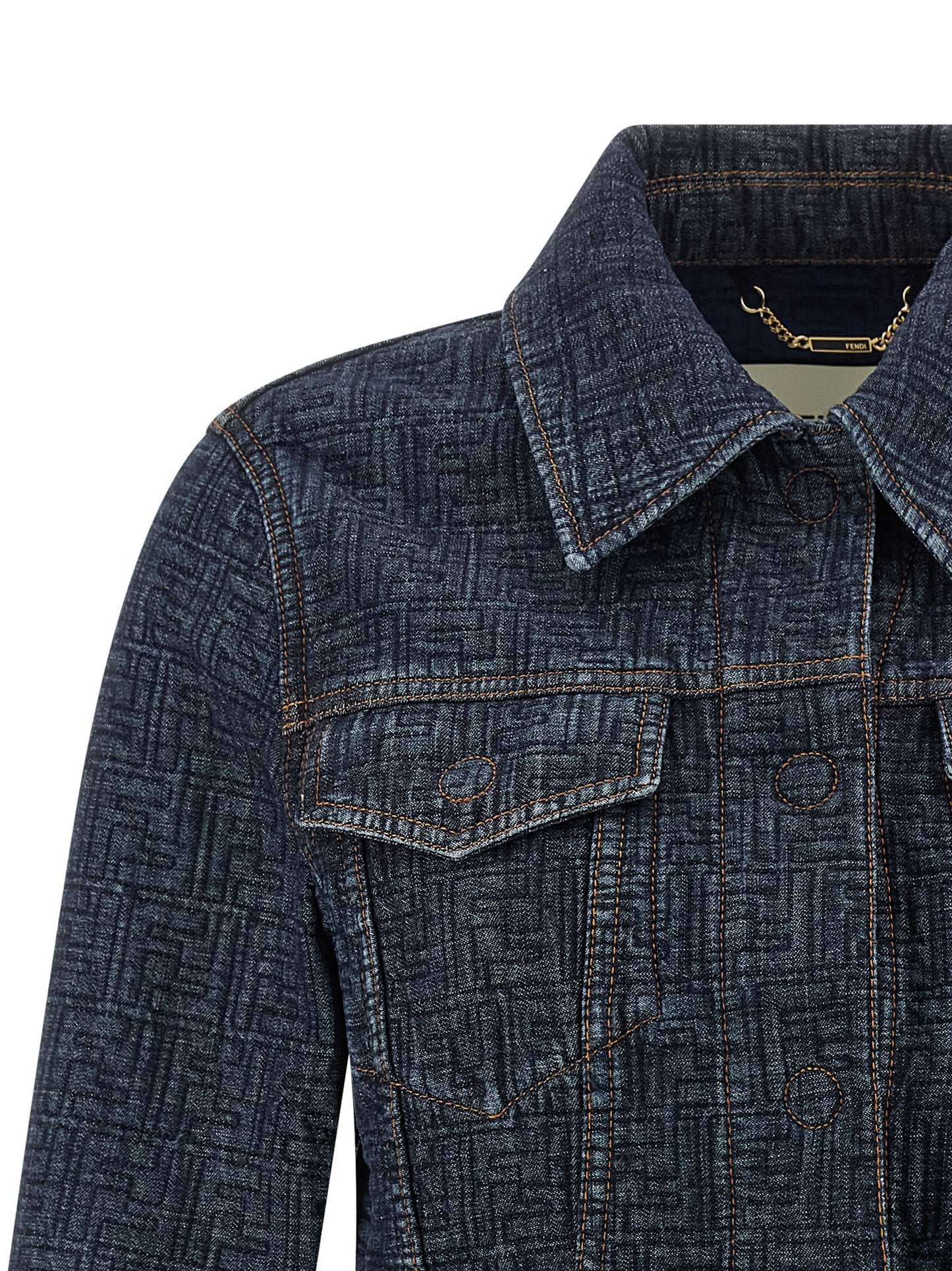Fendi Women Ff Denim Bolero Jacket FENDI