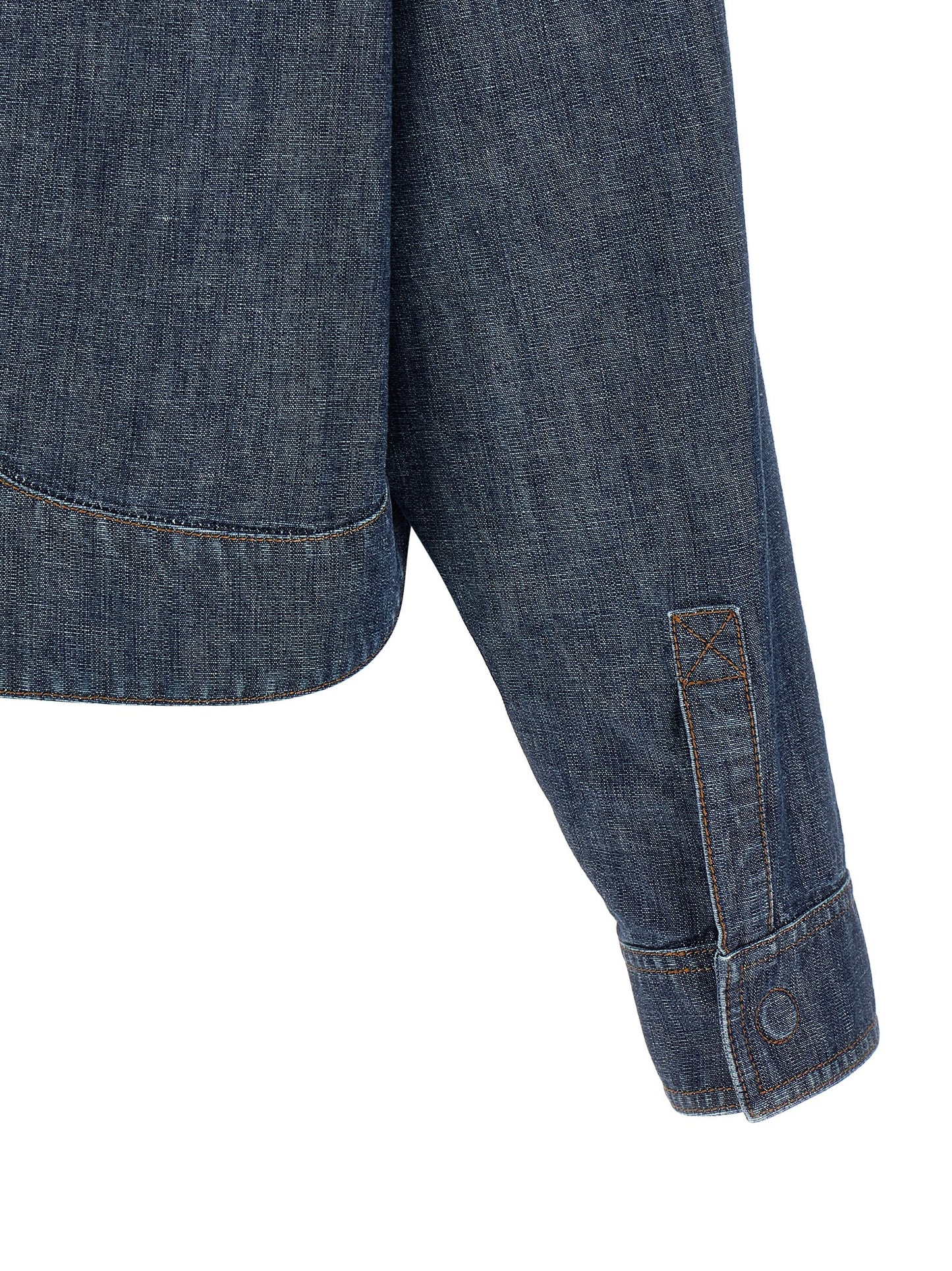 Fendi Women Chambray Denim Jacket FENDI