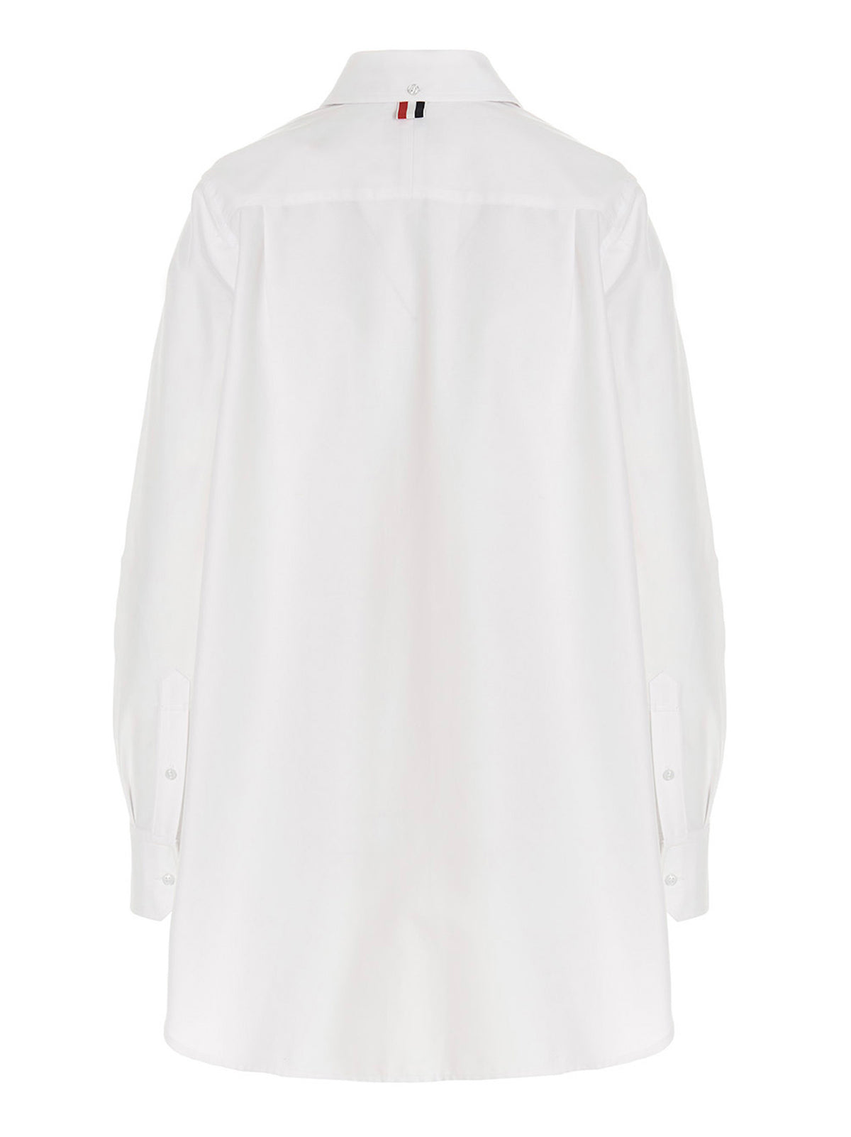 Thom Browne Women Logo Pussy Bow Blouse THOM BROWNE