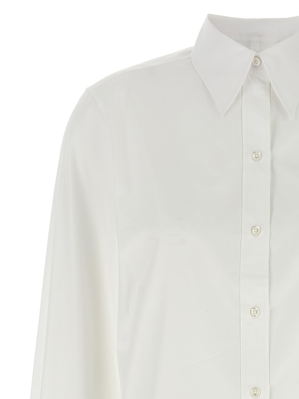 Thom Browne Women Rwb Tape Cuffs Shirt THOM BROWNE