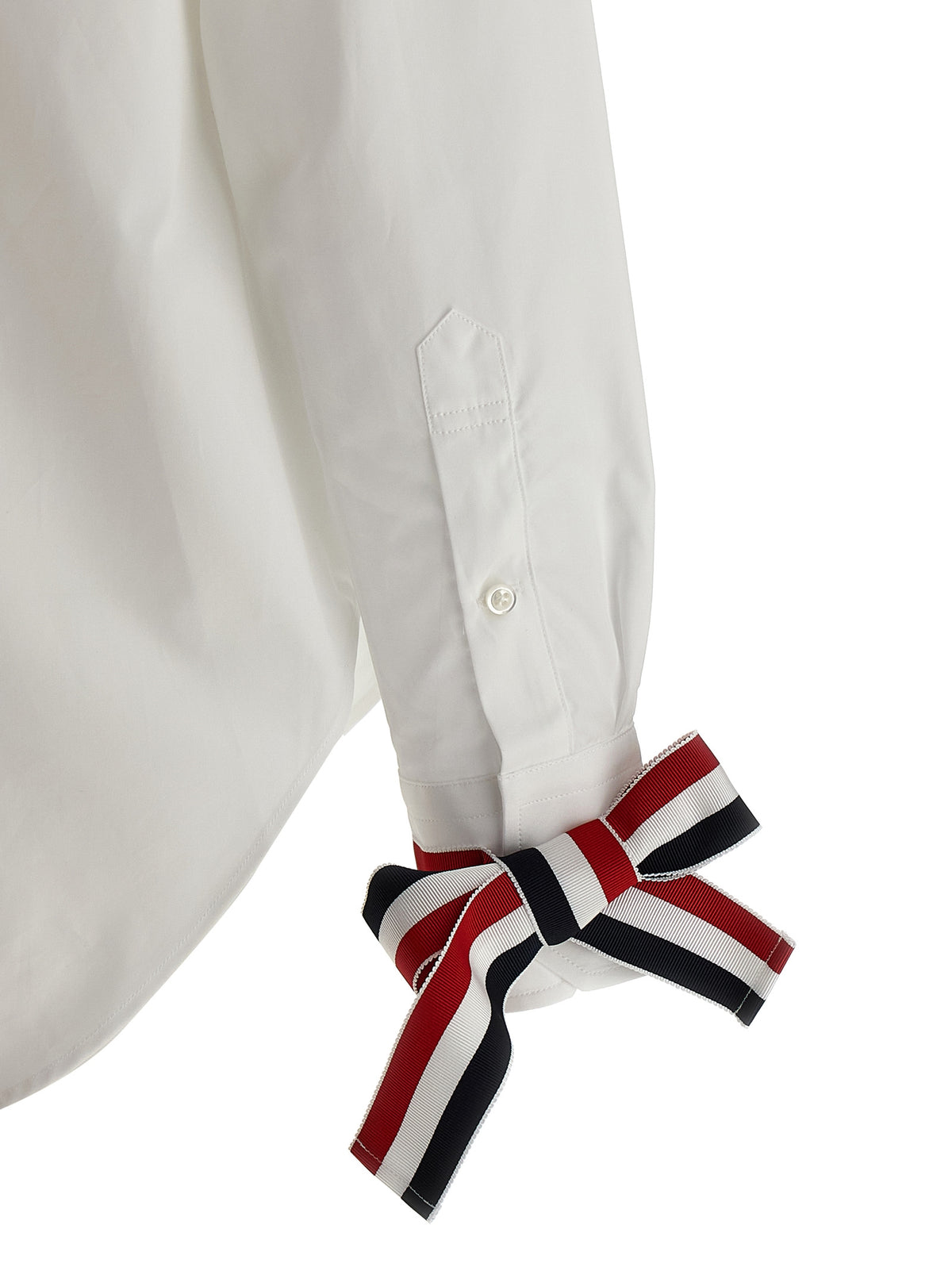 Thom Browne Women Rwb Tape Cuffs Shirt THOM BROWNE
