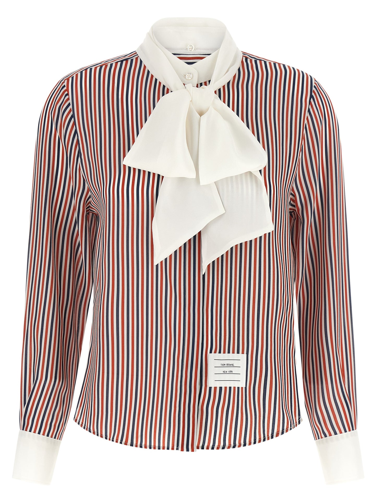 Thom Browne Women Removable Lavallière Collar Shirt THOM BROWNE