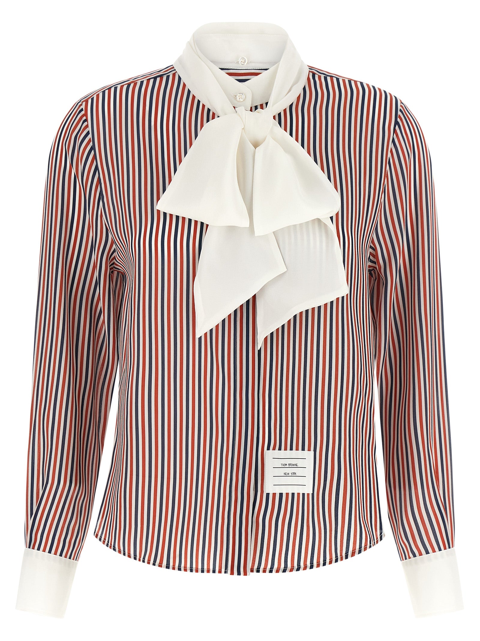 Thom Browne Women Removable Lavallière Collar Shirt THOM BROWNE