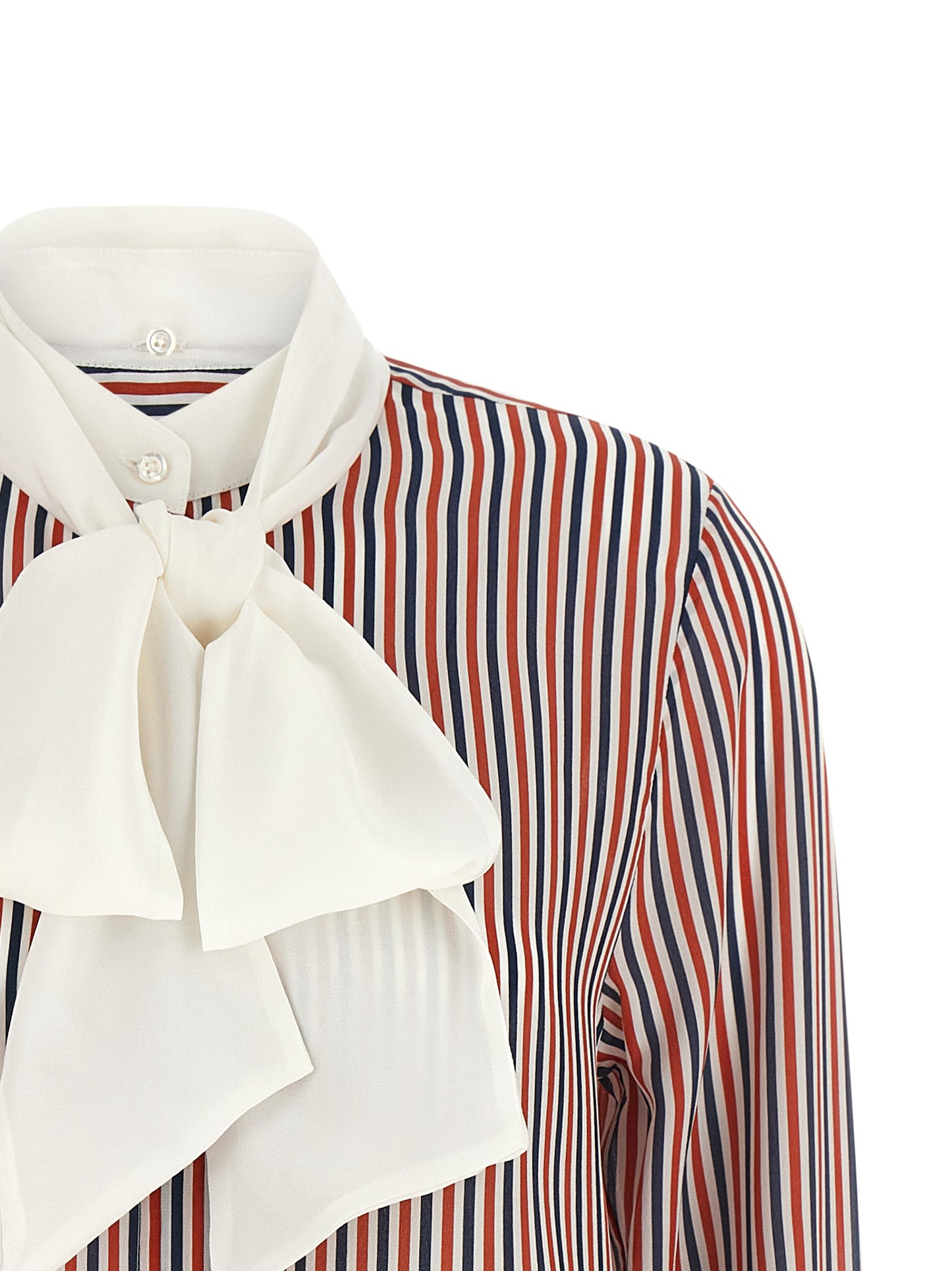 Thom Browne Women Removable Lavallière Collar Shirt THOM BROWNE