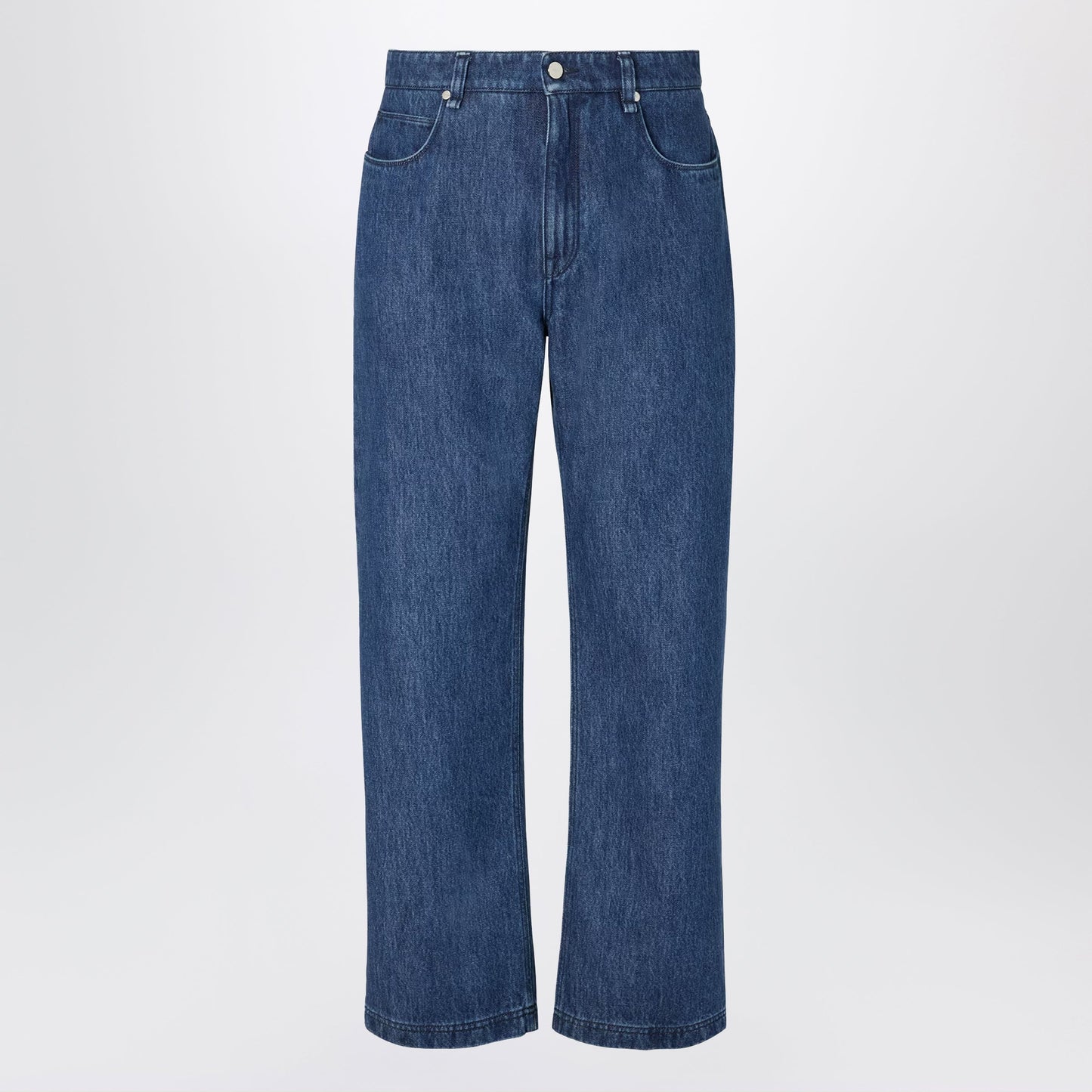 Fendi Blue Straight-Cut Jeans Men FENDI