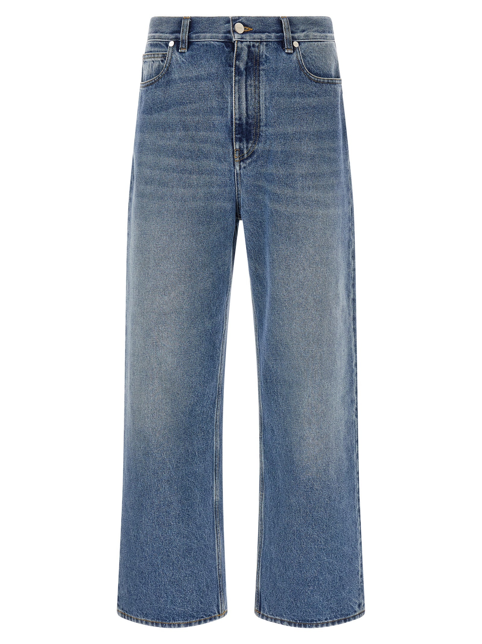 Fendi Men 'Ff' Patch Jeans Saddlery FENDI