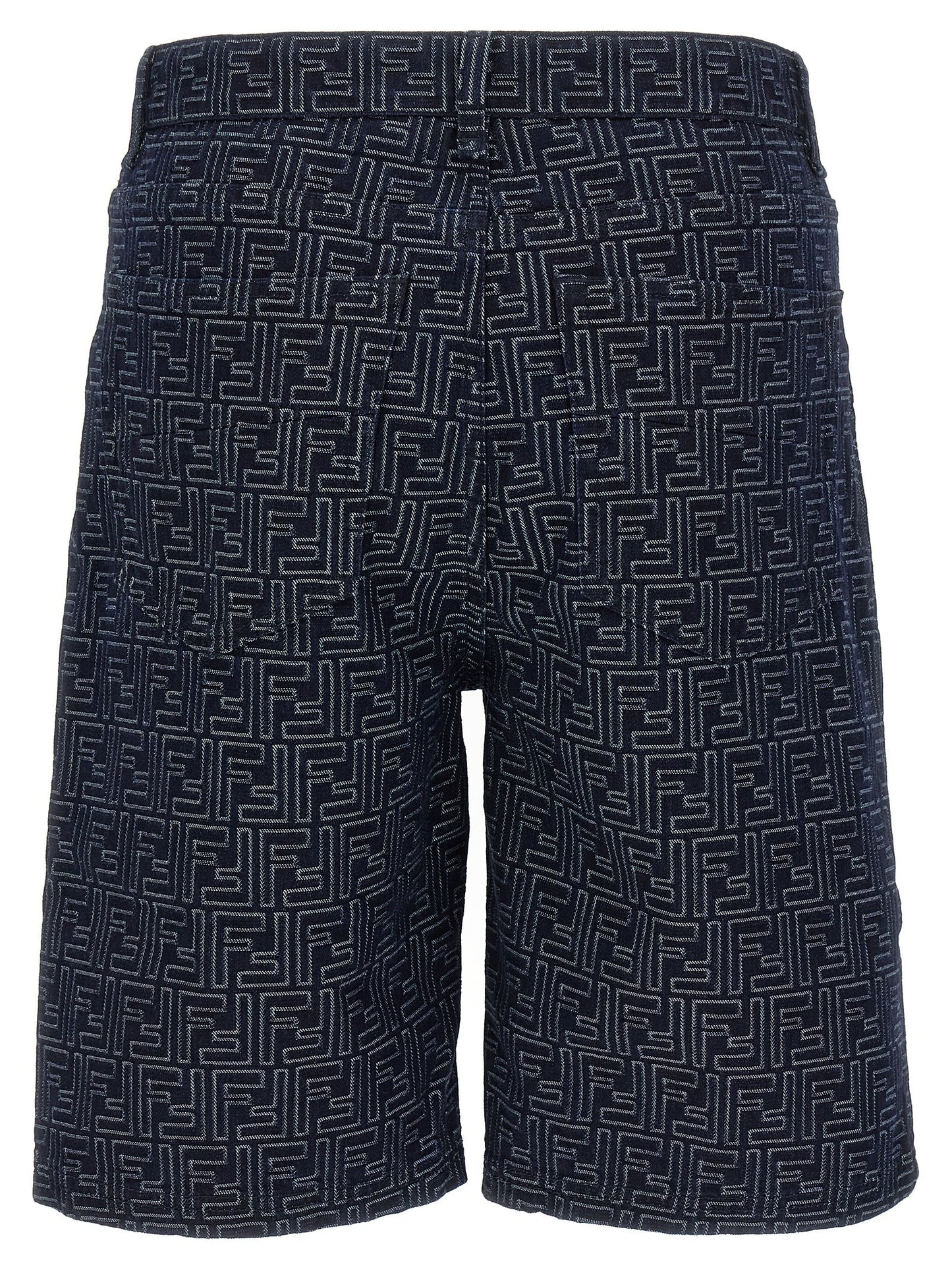 Fendi Men Bermuda Jeans Jacquard Ff FENDI