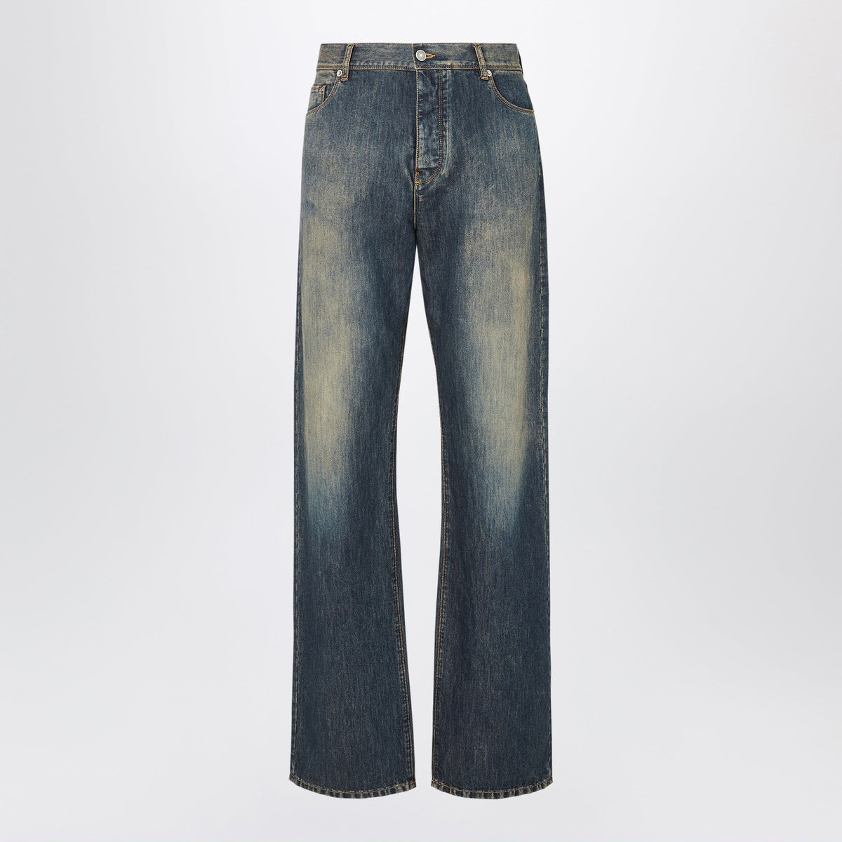 Fendi Washed Blue Jeans In Medium-Weight Denim Men FENDI