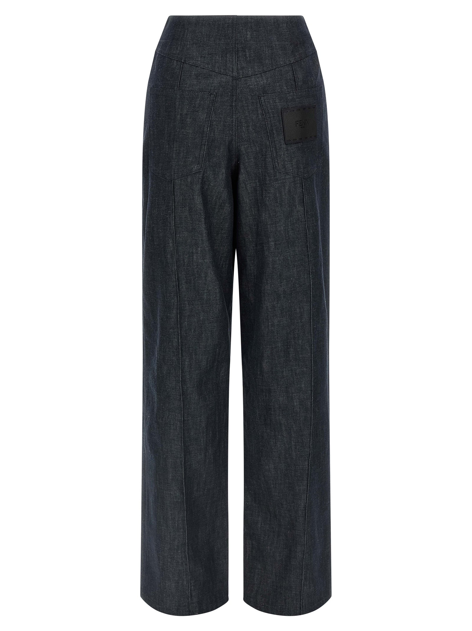 Fendi Women 'Fendi Roma' Patch Jeans FENDI