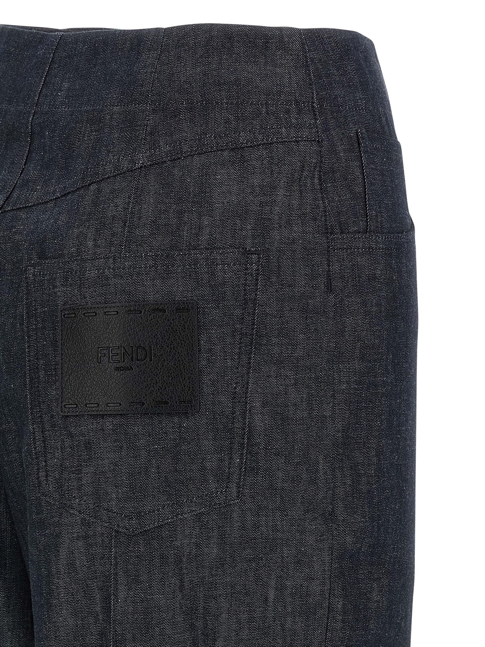 Fendi Women 'Fendi Roma' Patch Jeans FENDI