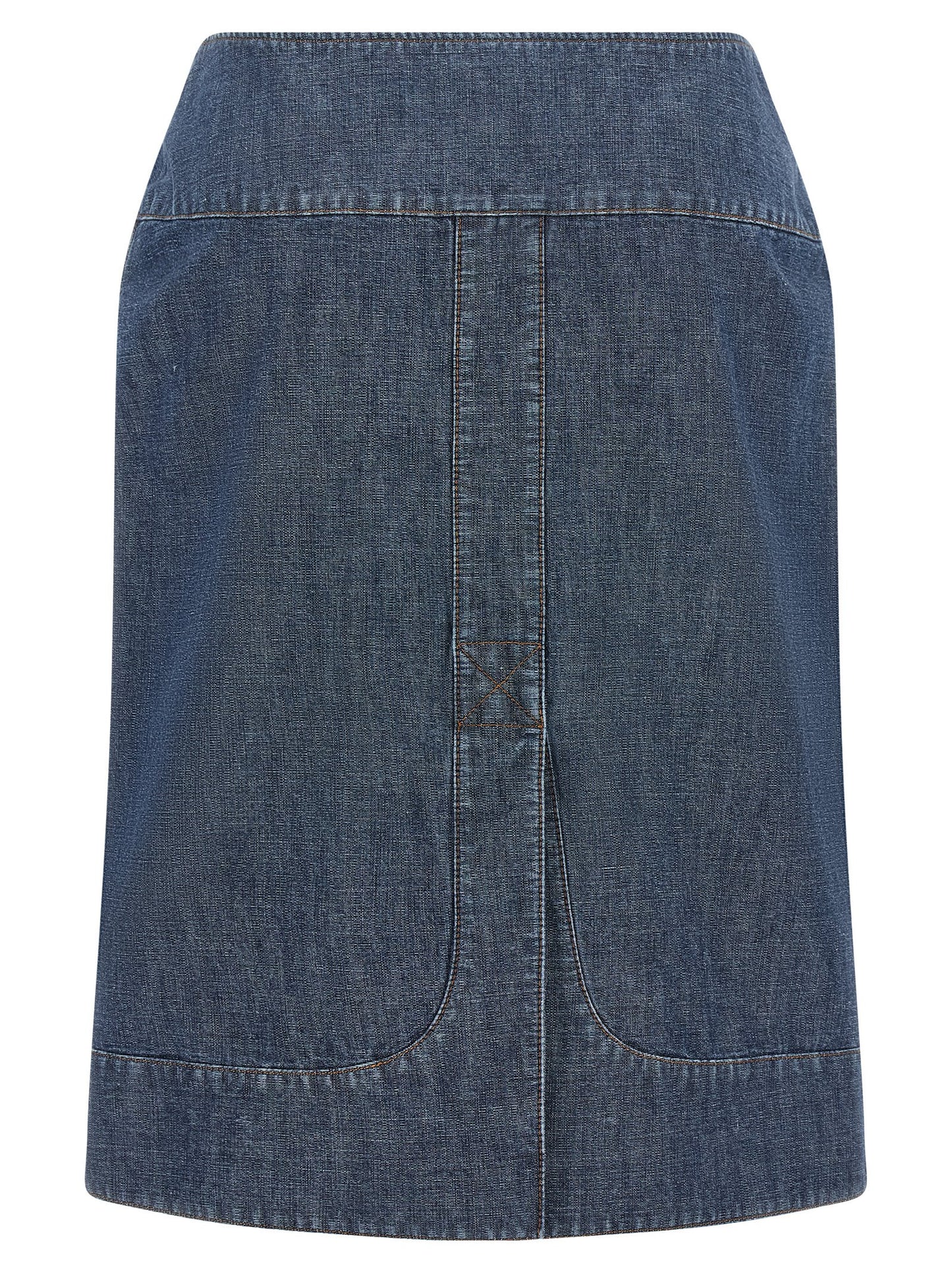 Fendi Women Chambray Denim Skirt FENDI